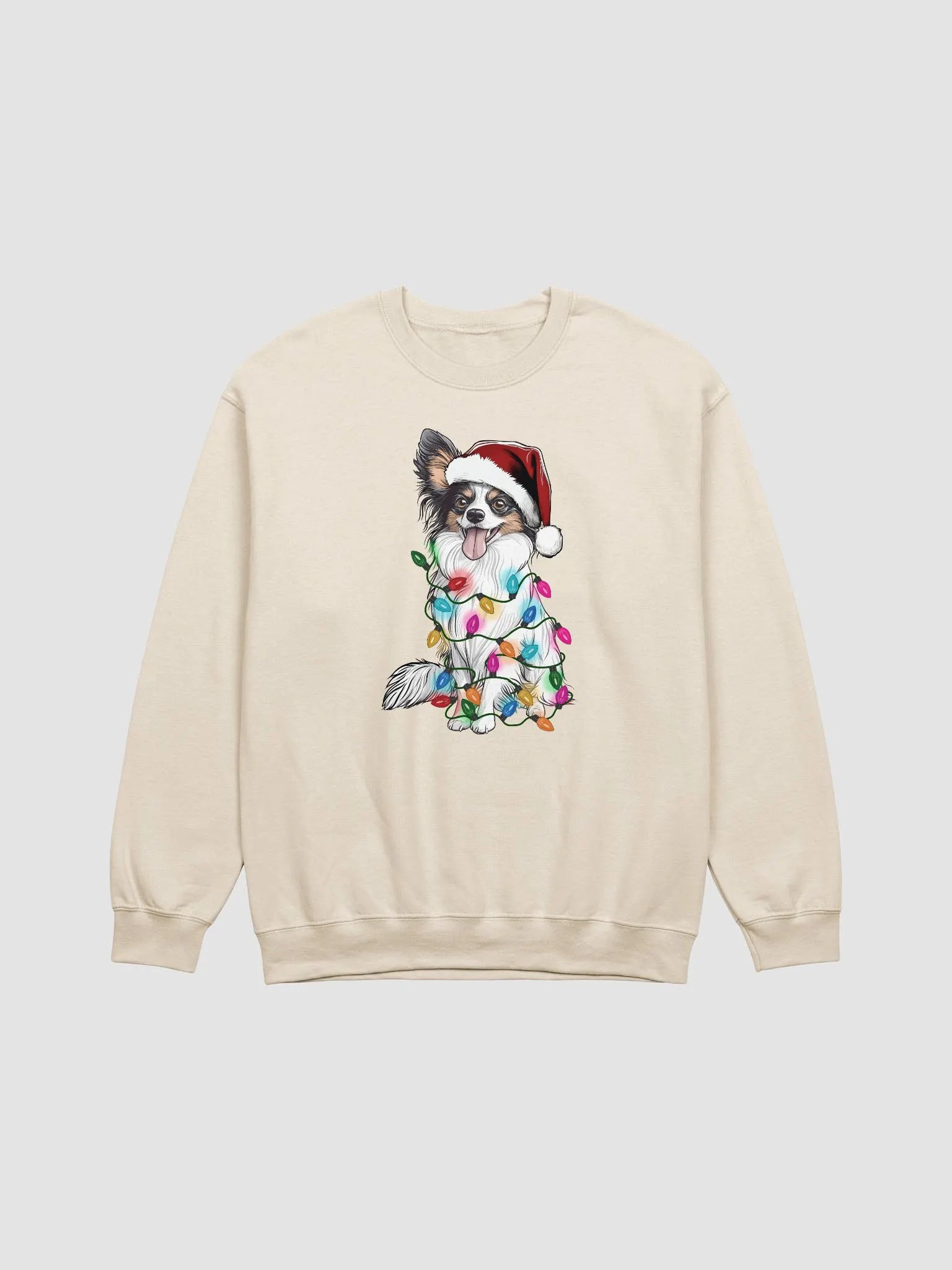 Funny Papillon(Tricolor) Christmas Sweatshirt product image (22)