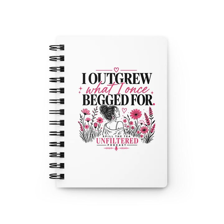 OUTGREW — SPill the tea Unfiltered Pink Spiral Journal product image (1)