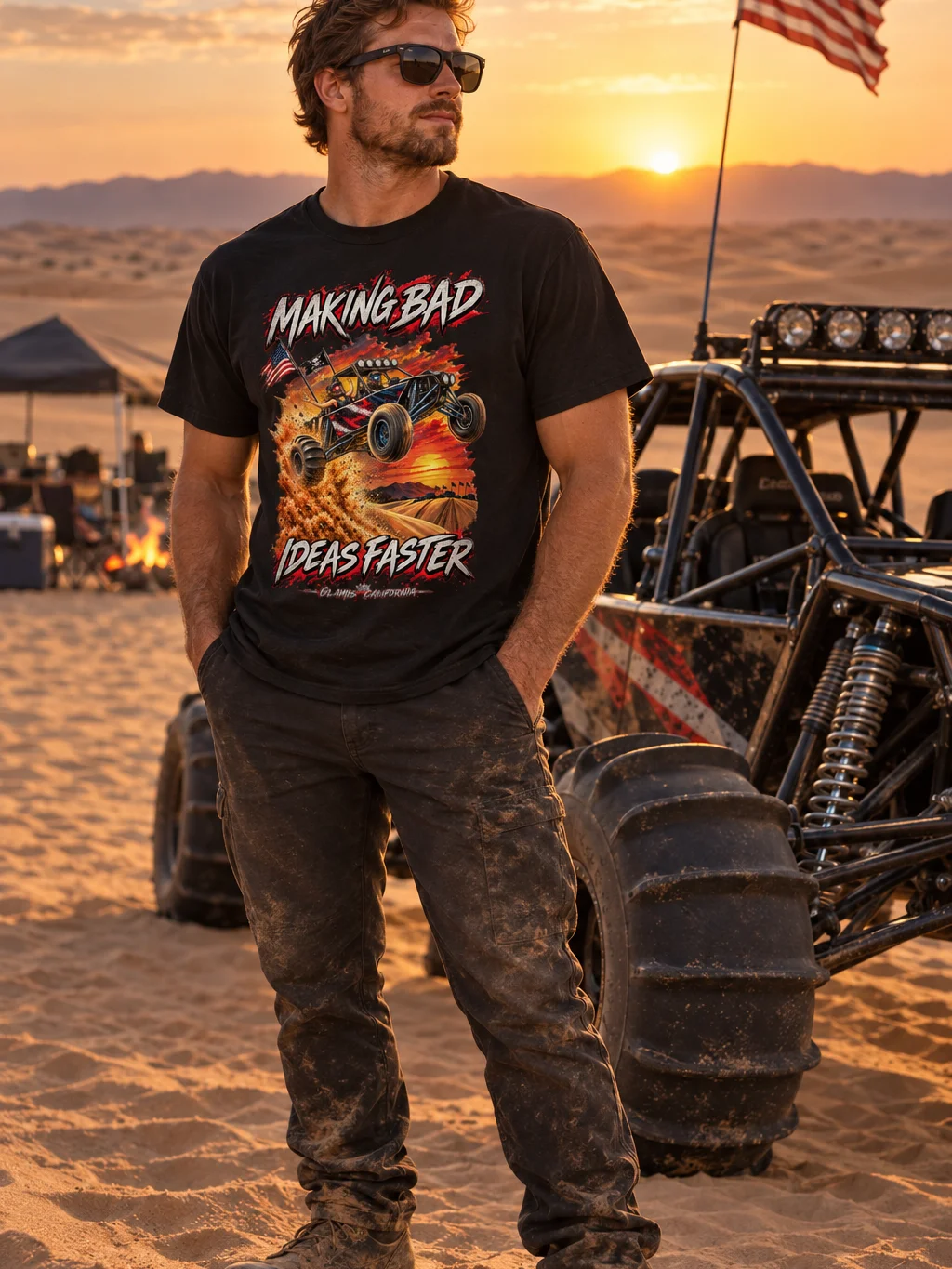 Sandcar Syndicate #2 – Making Bad Ideas Faster Glamis Tee product image (1)