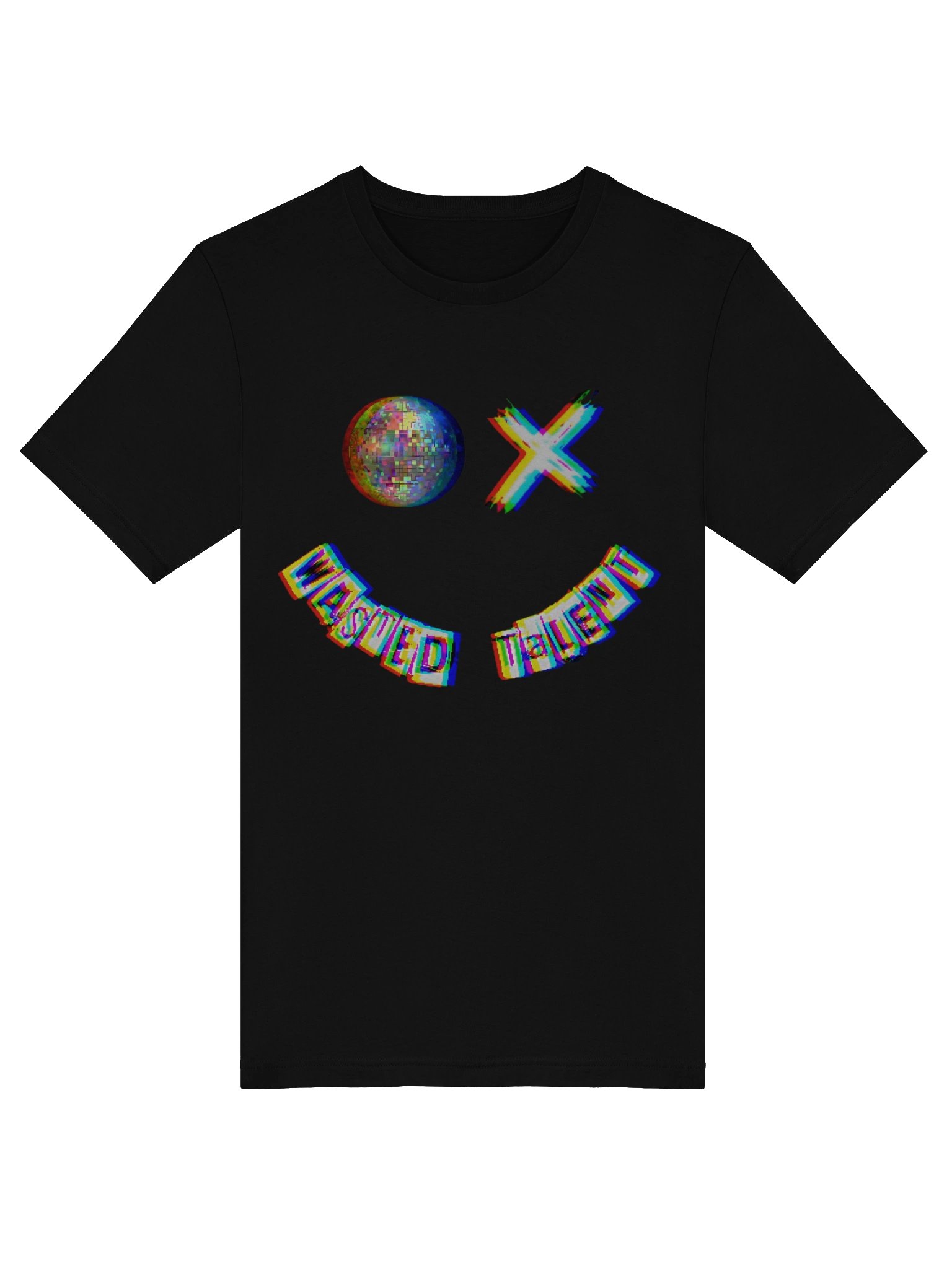 LIGHTWEIGHT OG GLITCH LOGO SMILEY Wasted Talent T-Shirt product image (5)