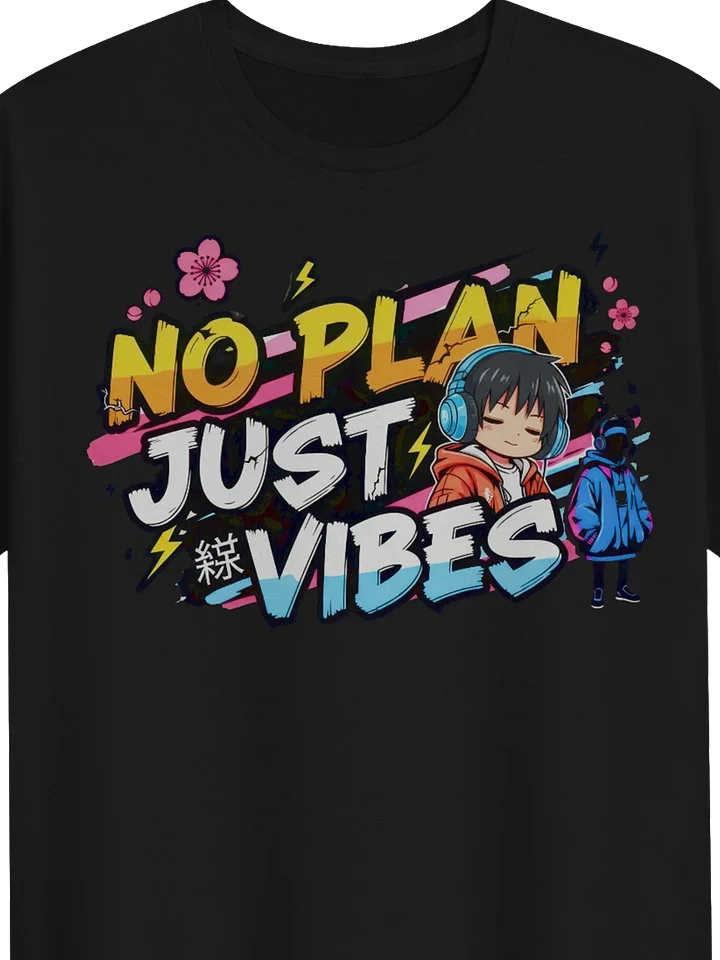 Gildan Unisex Softstyle Graphic Tee - No Plan Just Vibes product image (2)