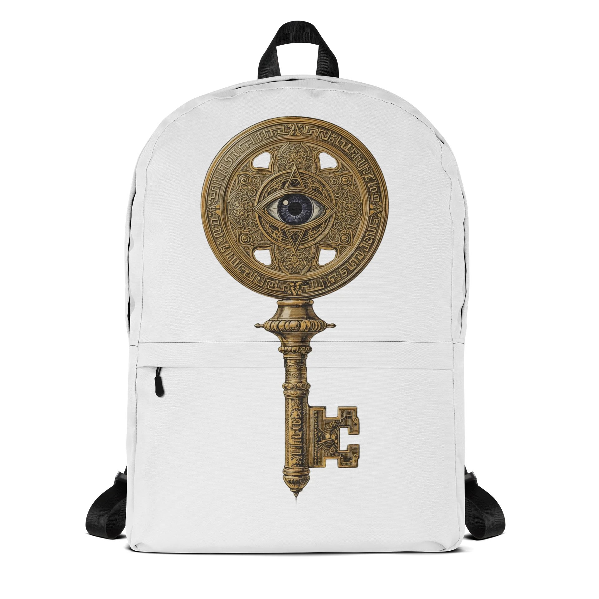 The Gatekeeper’s Key All-Over Print Backpack | 15″ Laptop Compartment product image (1)
