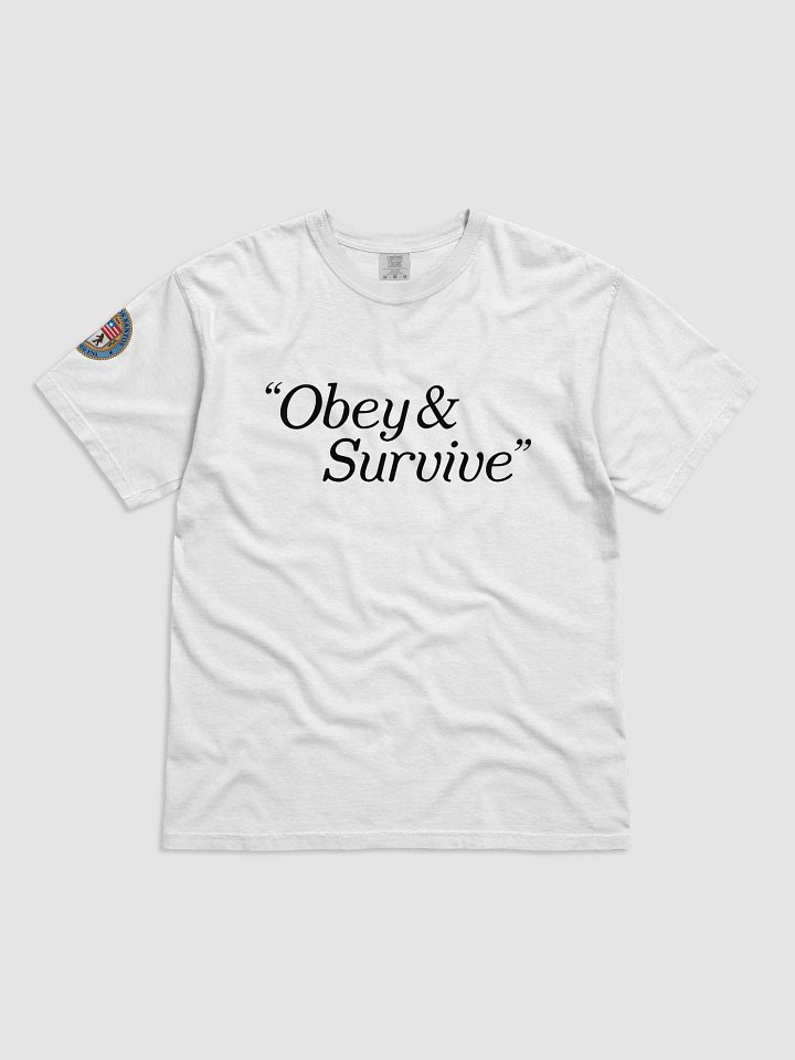 Obey & Survive Tee (white) product image (1)