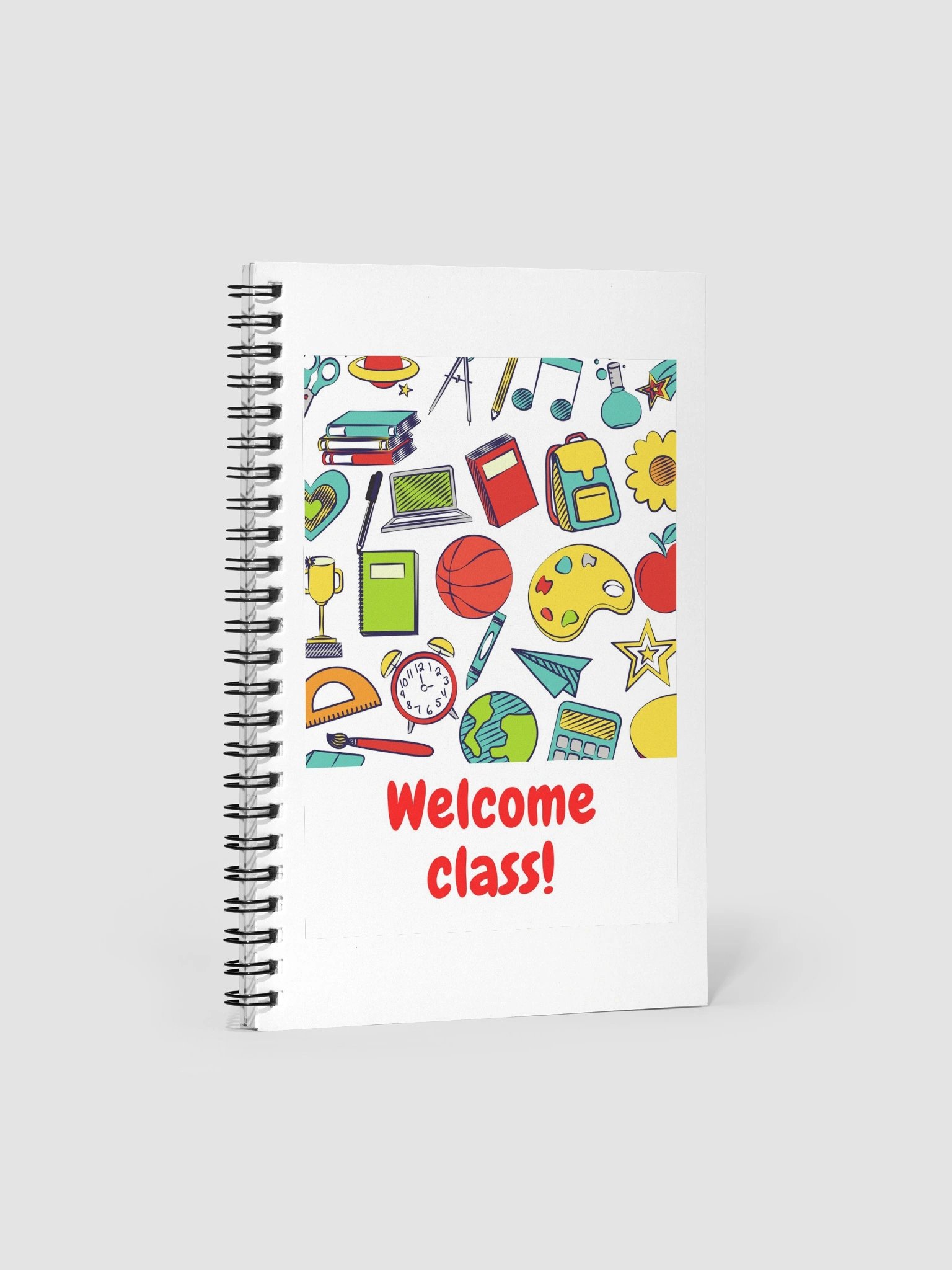 Welcome Class! Illustrated Spiral Notebook product image (1)