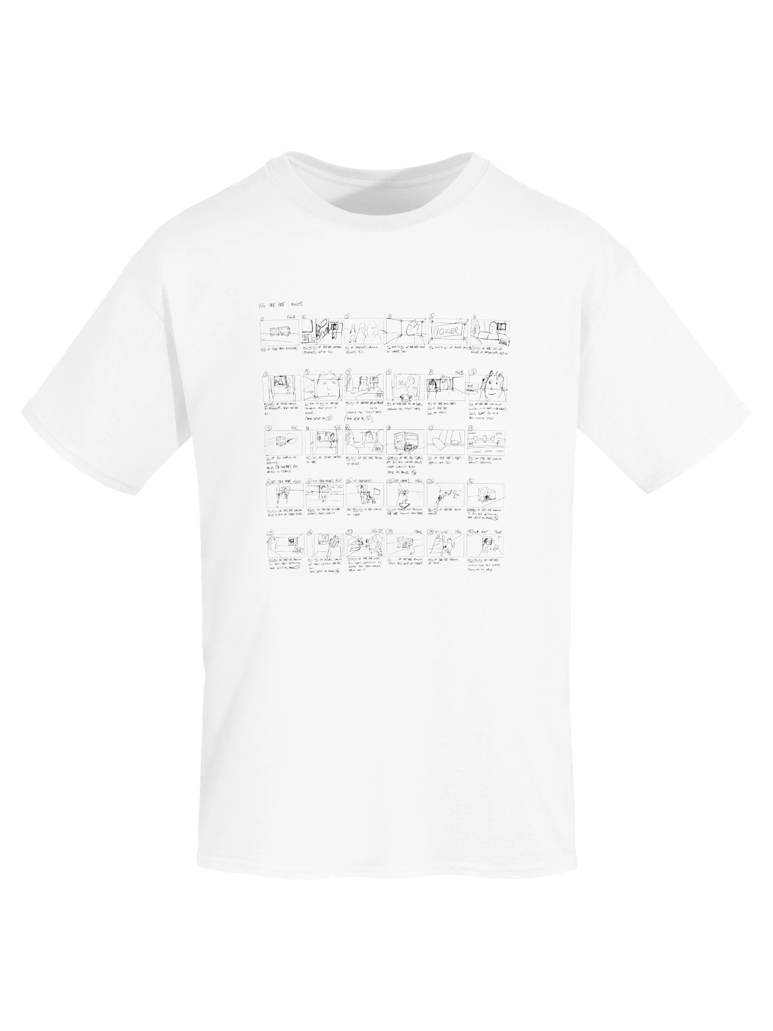 Yoker Storyboard (Black Lines) Heavyweight T-Shirt product image (5)