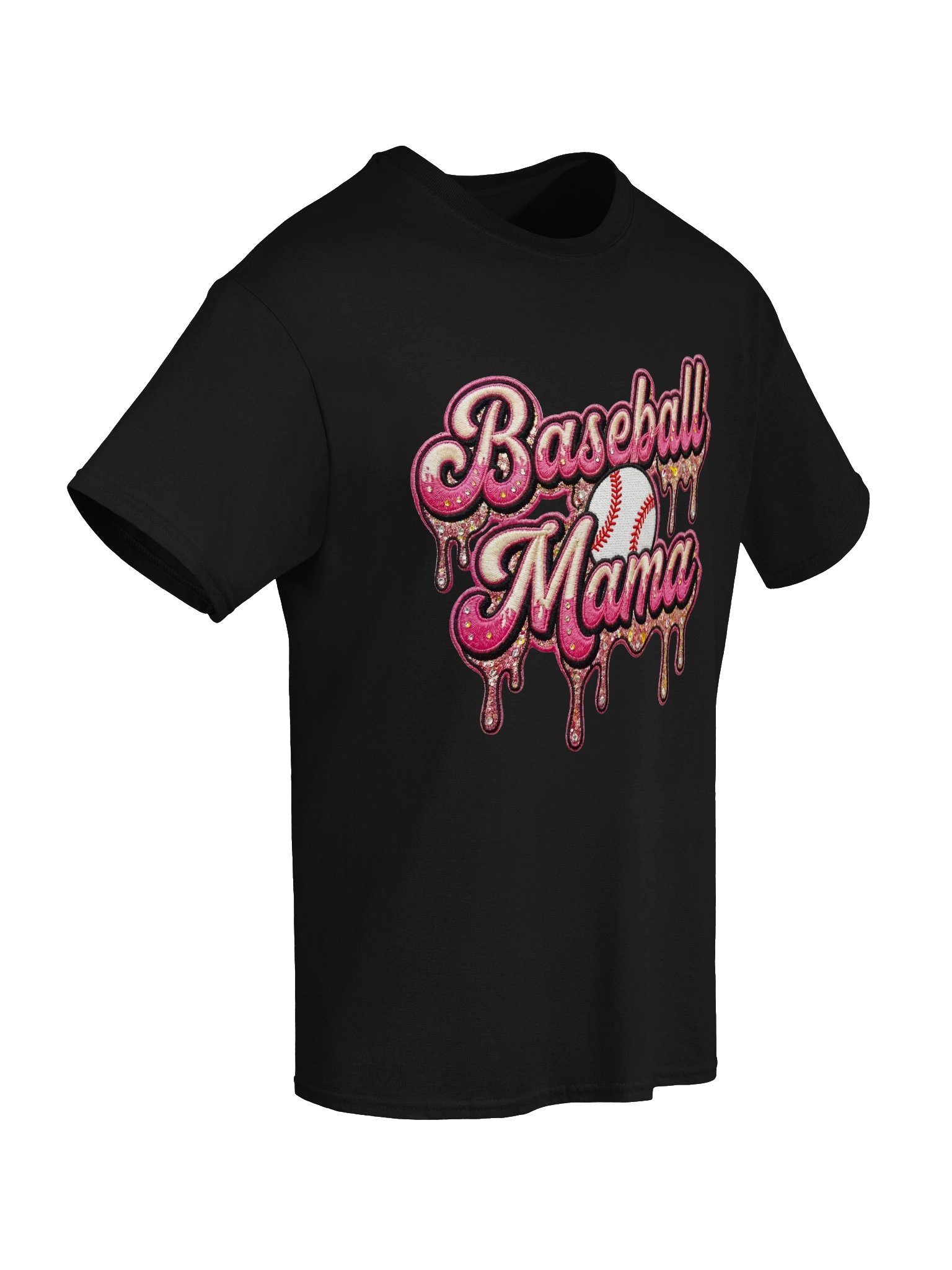 Baseball Mama Glitter Script Tee product image (53)