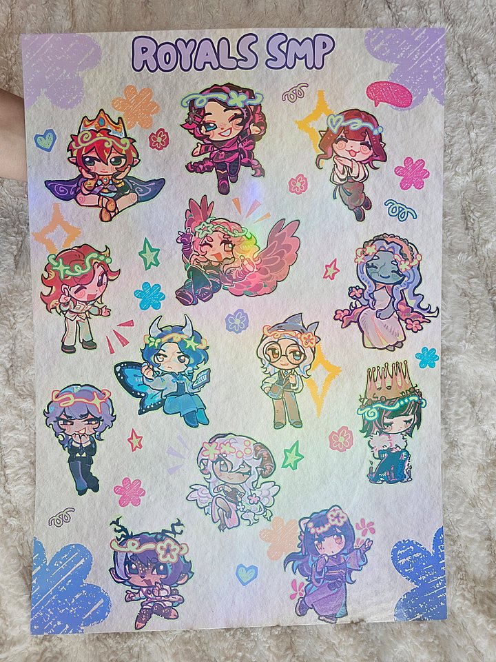 Royals SMP Holographic Poster (Colorful Edition) product image (1)