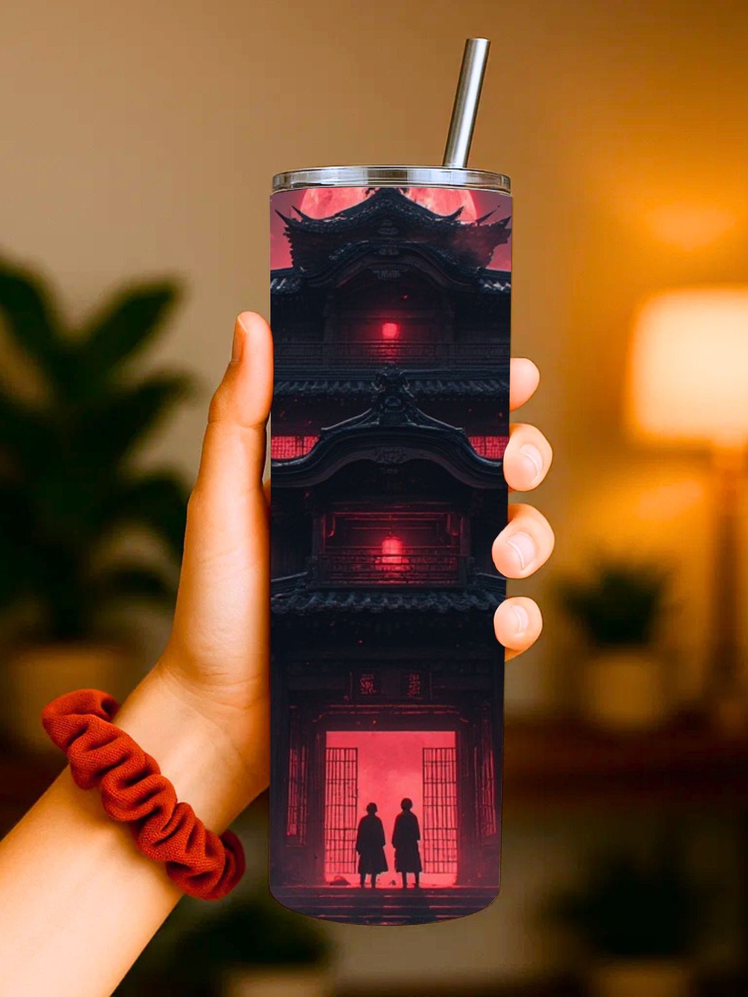 Haunted Japanese Pagoda Red Moon 20oz Tumbler product image (4)