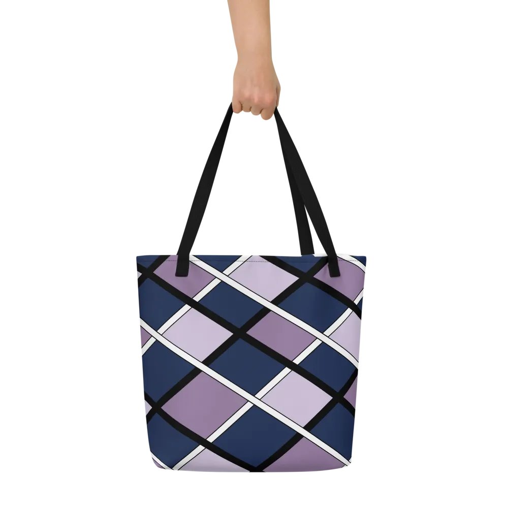 Vibrant Geometric Grid All-Over Tote Bag product image (6)