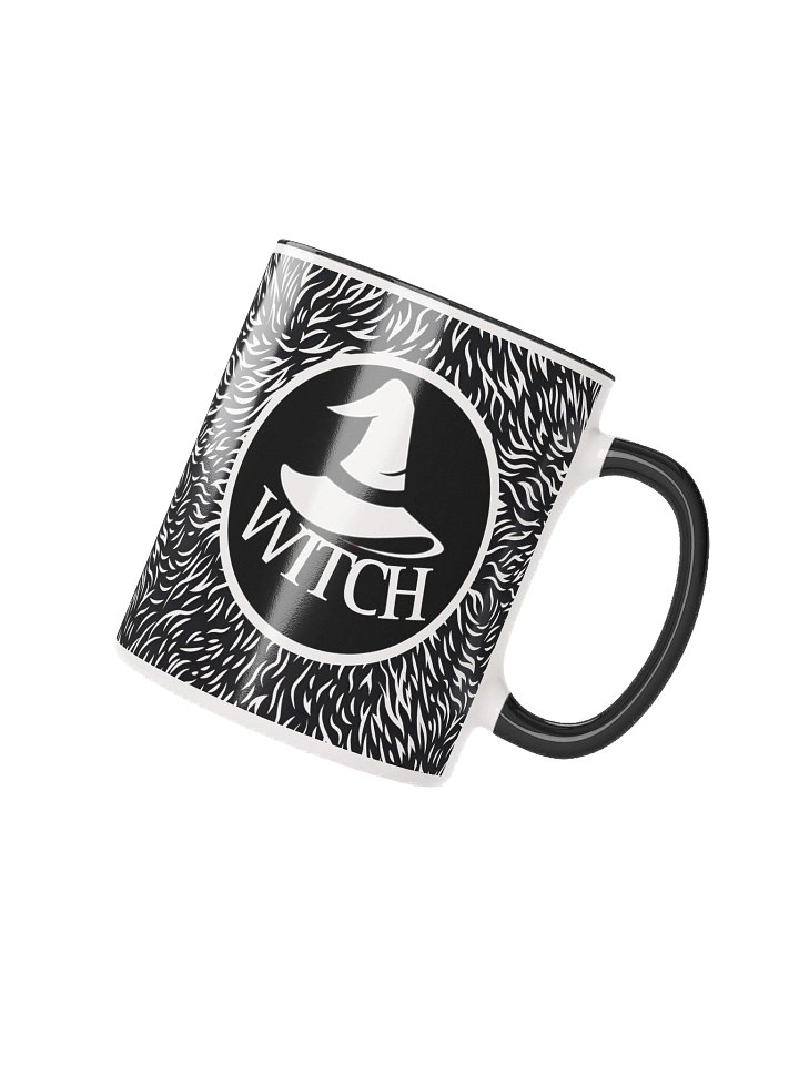 WITCH Silhouette Ceramic Mug (Black) product image (2)