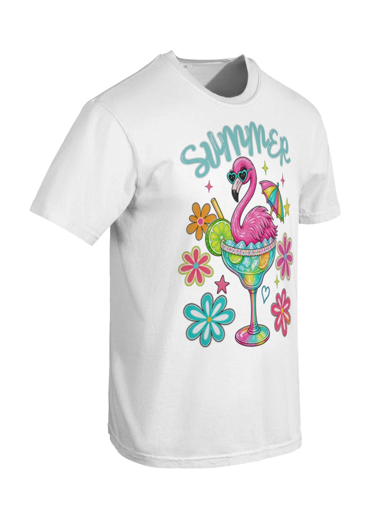 Summer Flamingo Margarita Tee product image (4)