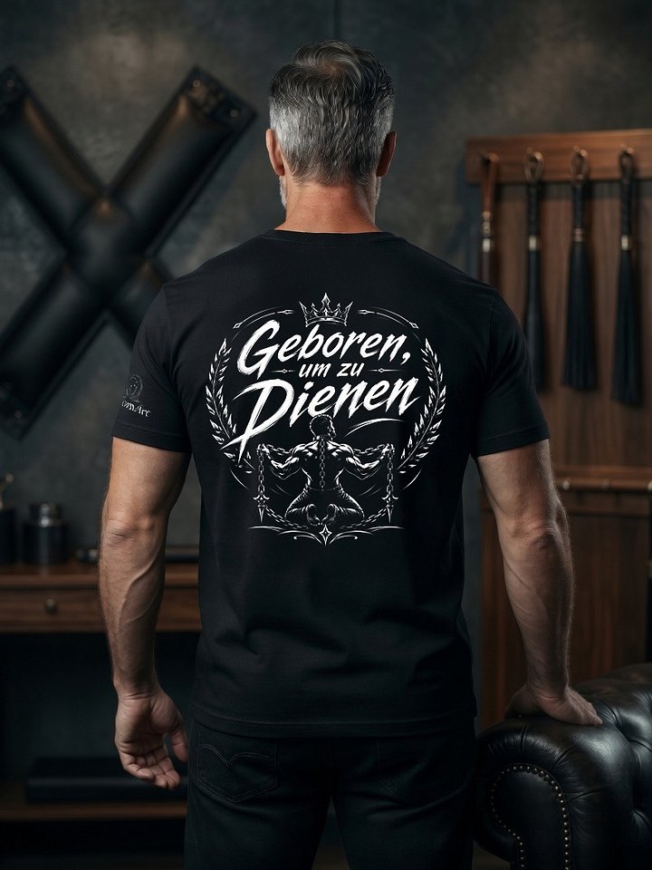 Ja, Herrin! – Geboren, um zu dienen | Dominantes Front-&-Backprint T-Shirt product image (2)