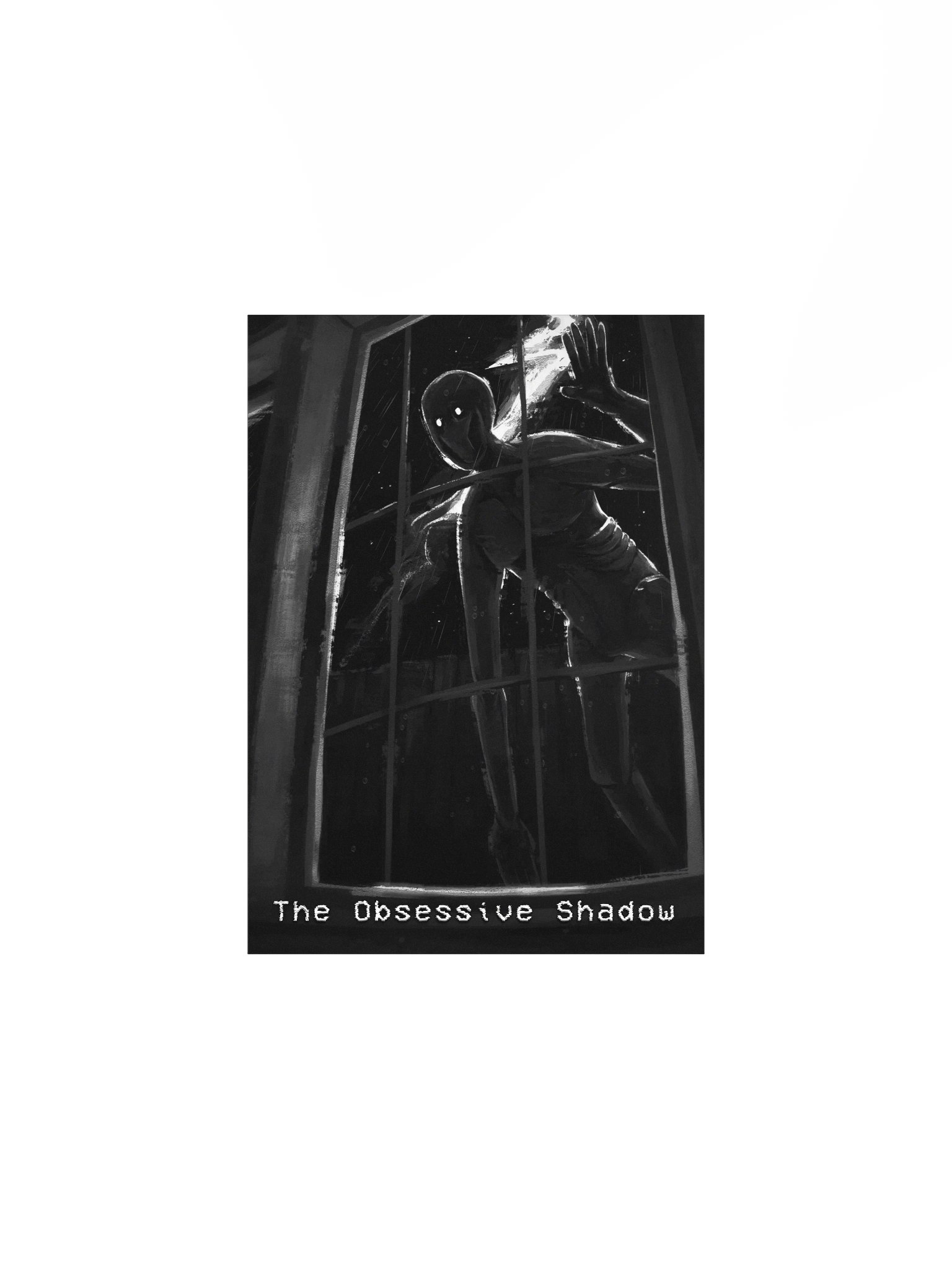 Grayscaled Window Watcher Poster Print product image (4)