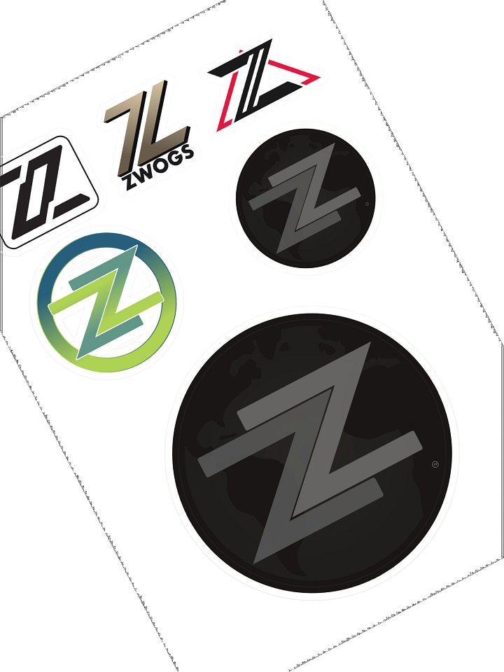 ZWOGs Various Logos - Sticker Sheet, Version 1 product image (1)