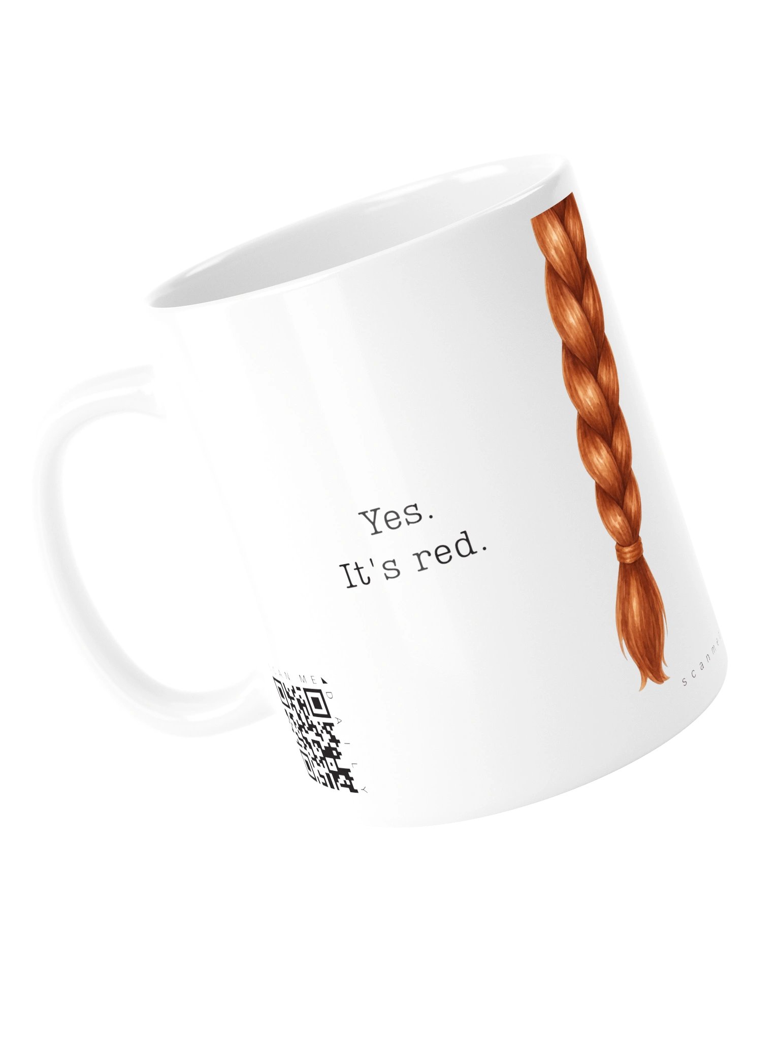 <i>Yes. It's Red</i> • QR Mug<br /> With 160 Daily Quotes<br /> <small>Quotes from beloved novel<br />Anne of Green Gables (1908)</small> product image (6)