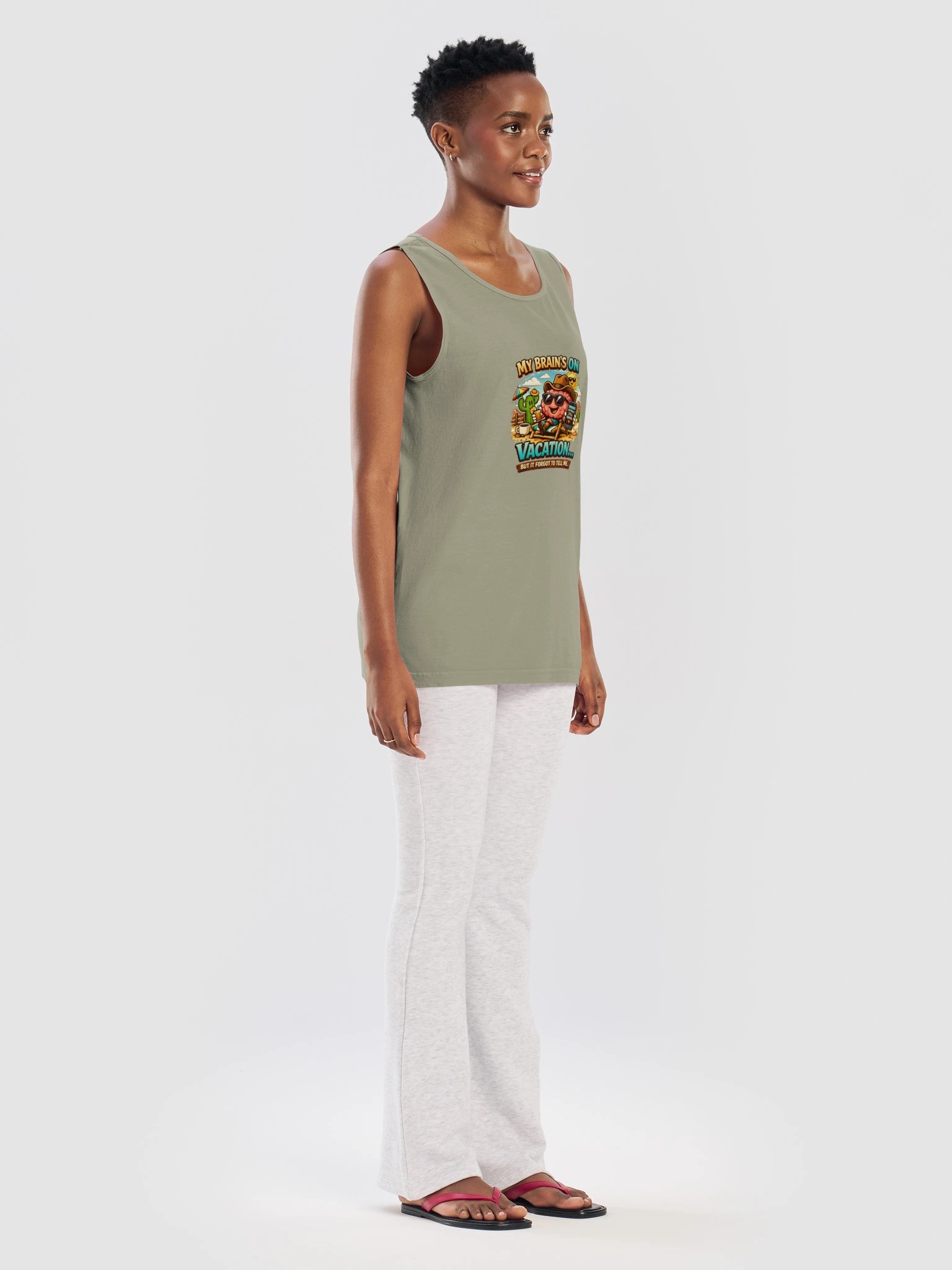 Copy of “My Brain’s On Vacation – Comfort Colors Tank” the vibe product image (29)