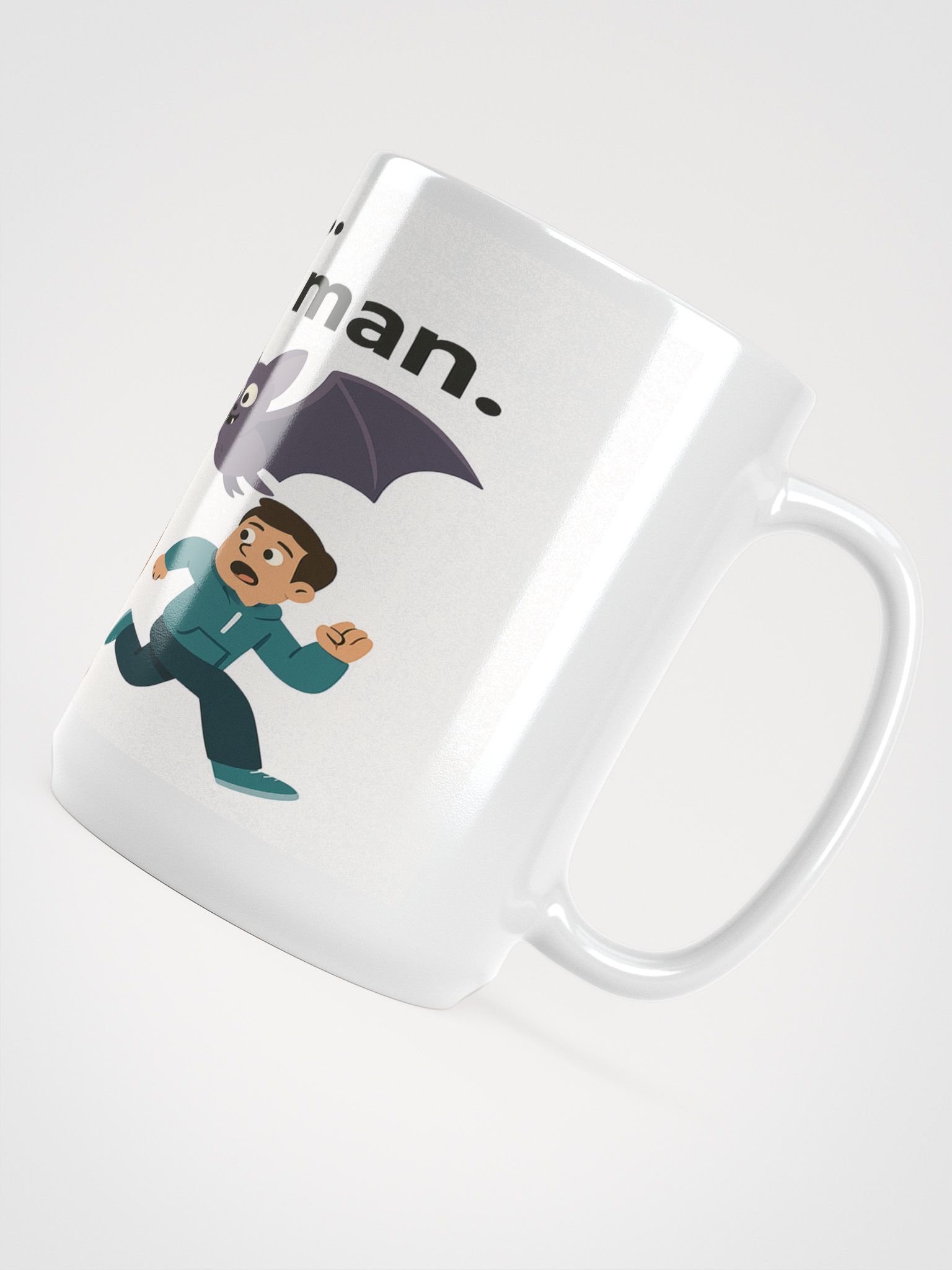 Bat Mania White Glossy Mug product image (4)