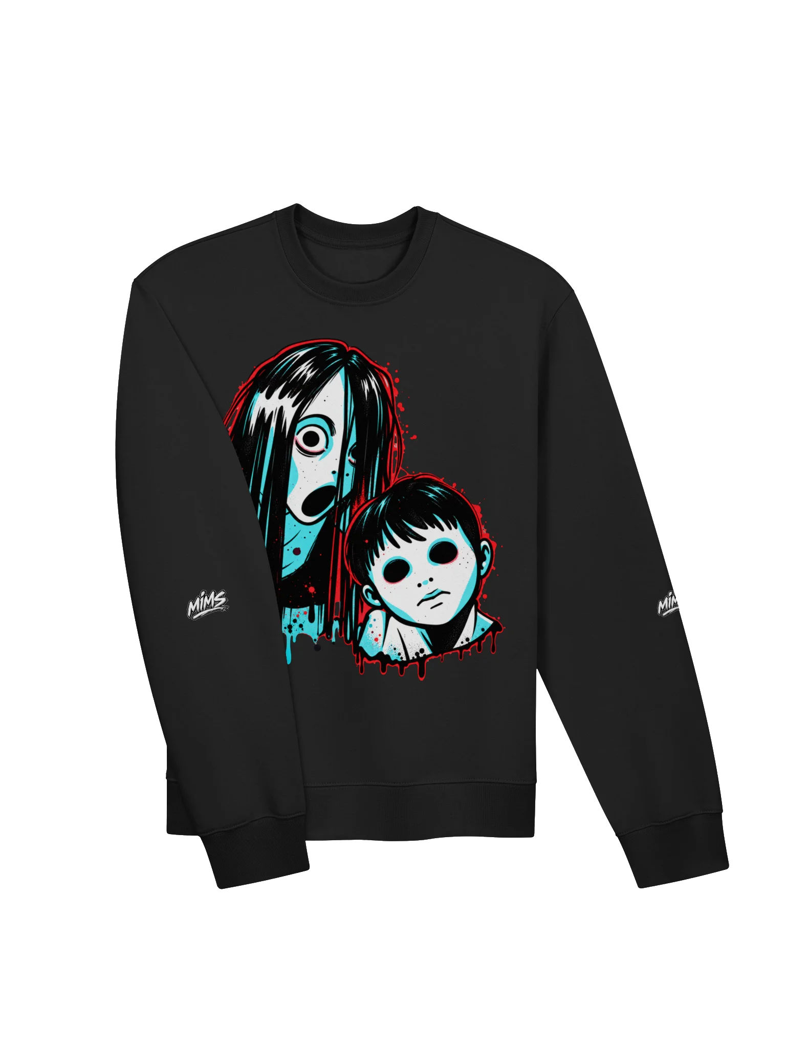 Cyan Horror Oversized Sweatshirt product image (7)