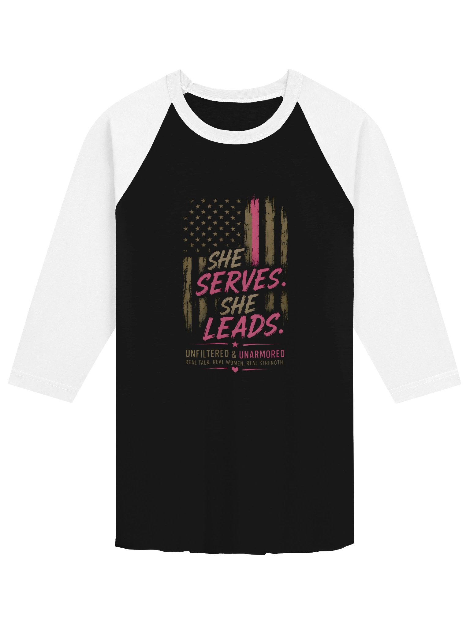She Serves Raglan Shirt product image (1)