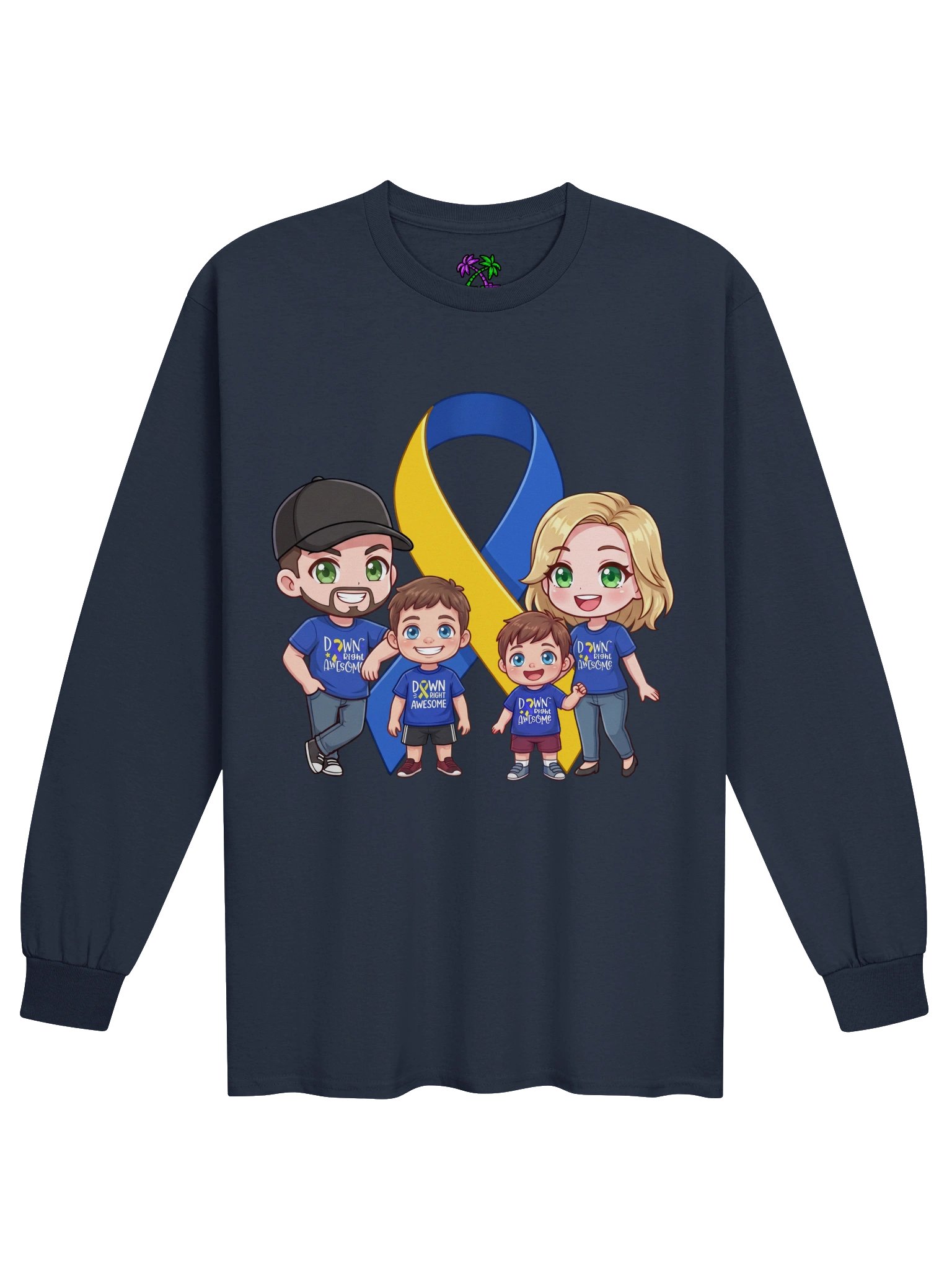 Ham and Liz Gaming Down Syndrome Support Long Sleeve product image (1)