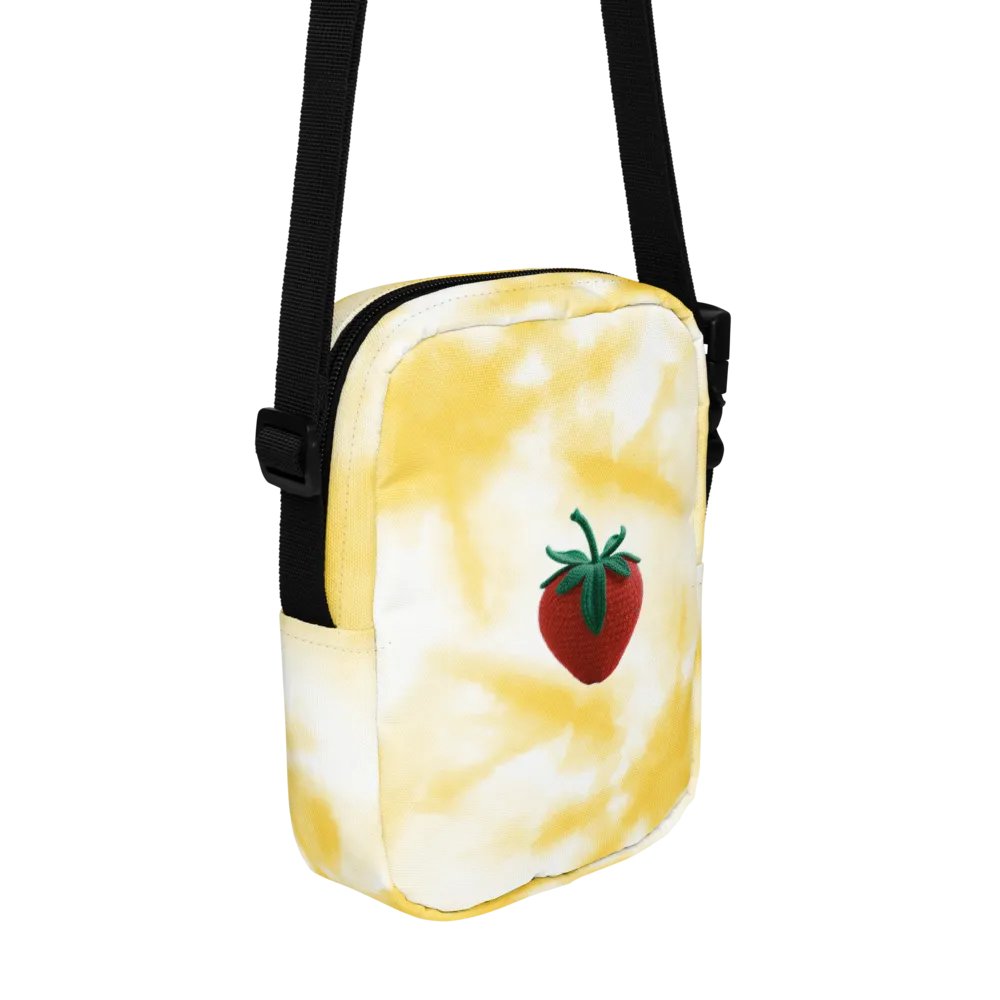 CozyAvocado Light Yellow Texture Utility Crossbody Bag Strawberry #1 product image (3)