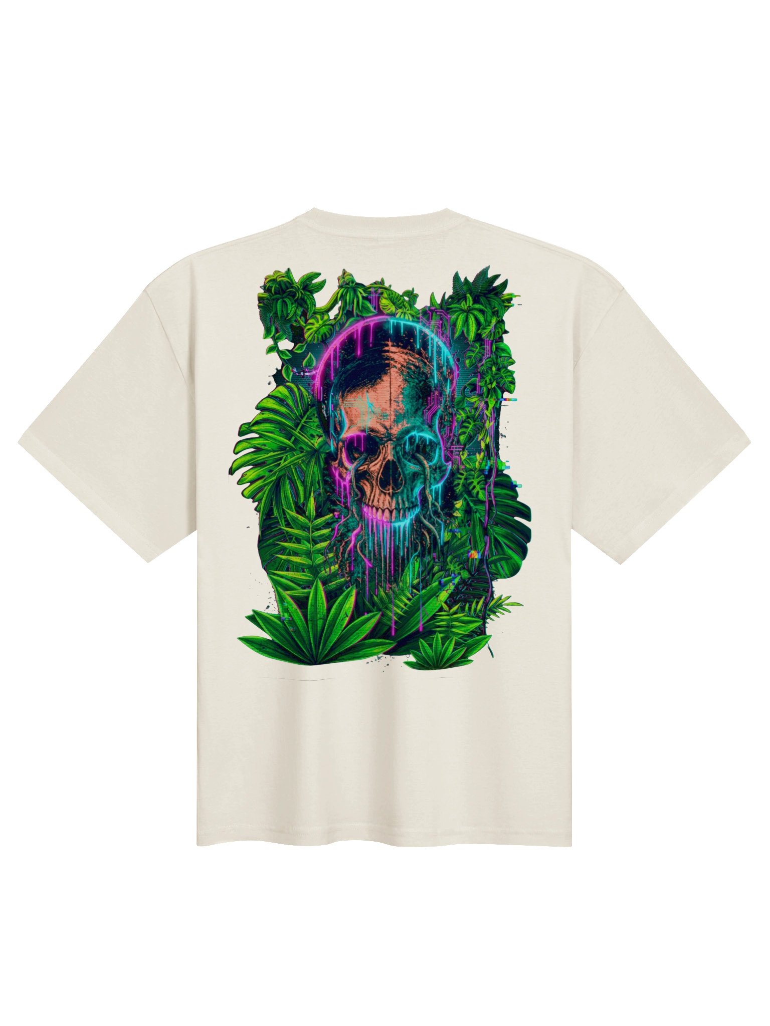 Neon Skull Jungle Tee product image (1)