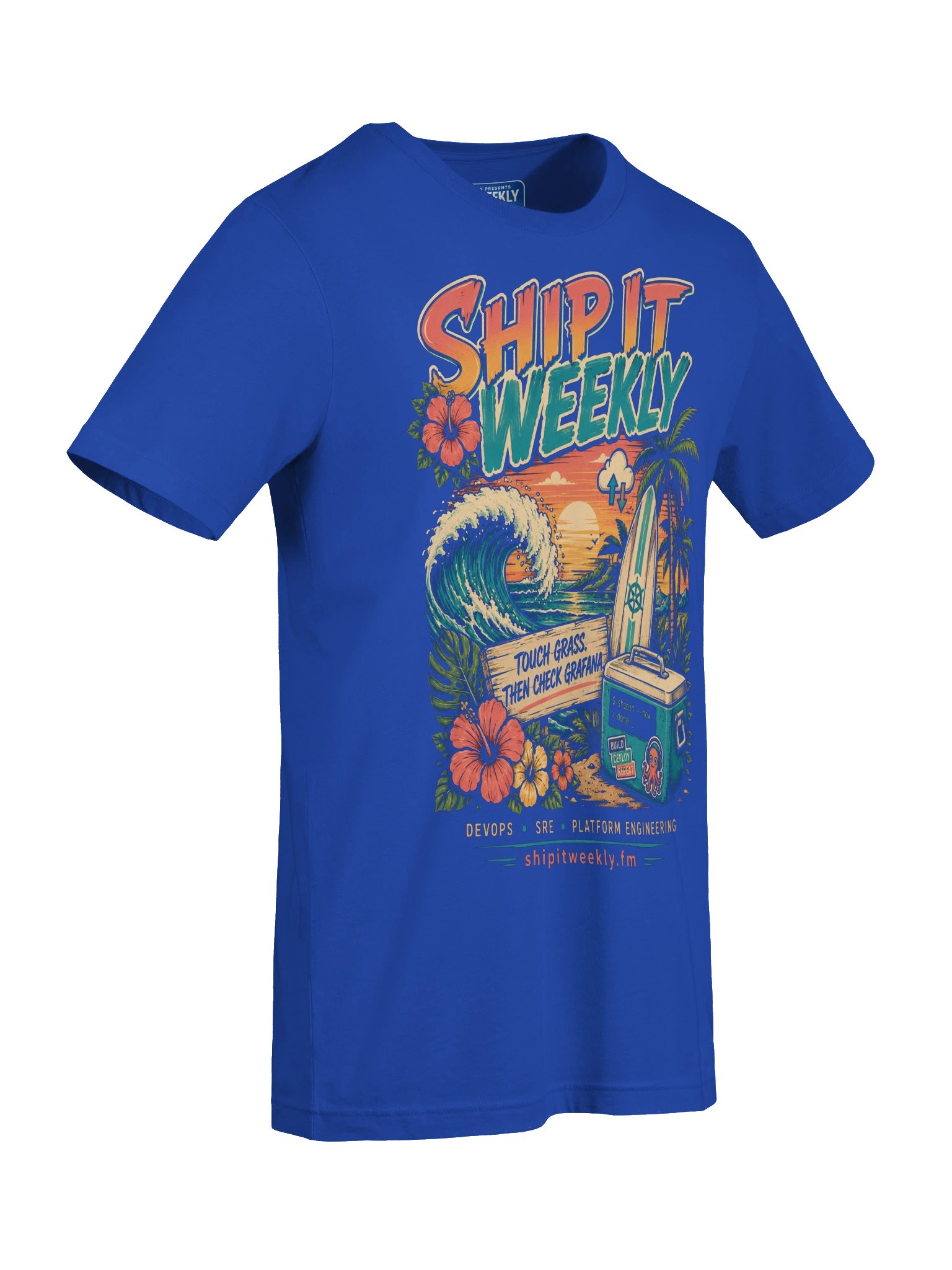 Touch Grass, Then Check Grafana | Ship It Weekly DevOps Tee product image (7)