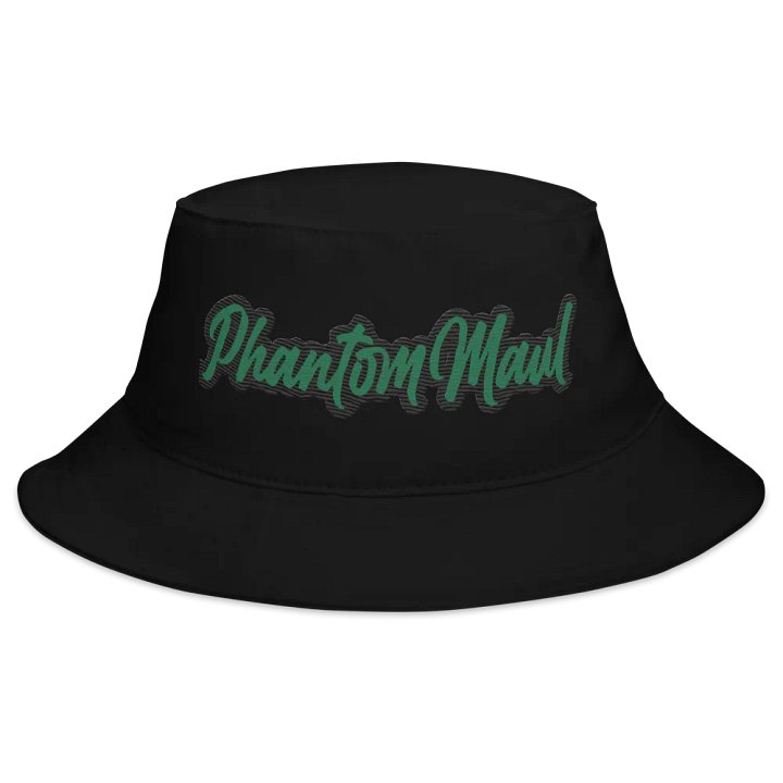 'PhantomMaul' Bucket Hat Forest Green Lettering product image (2)