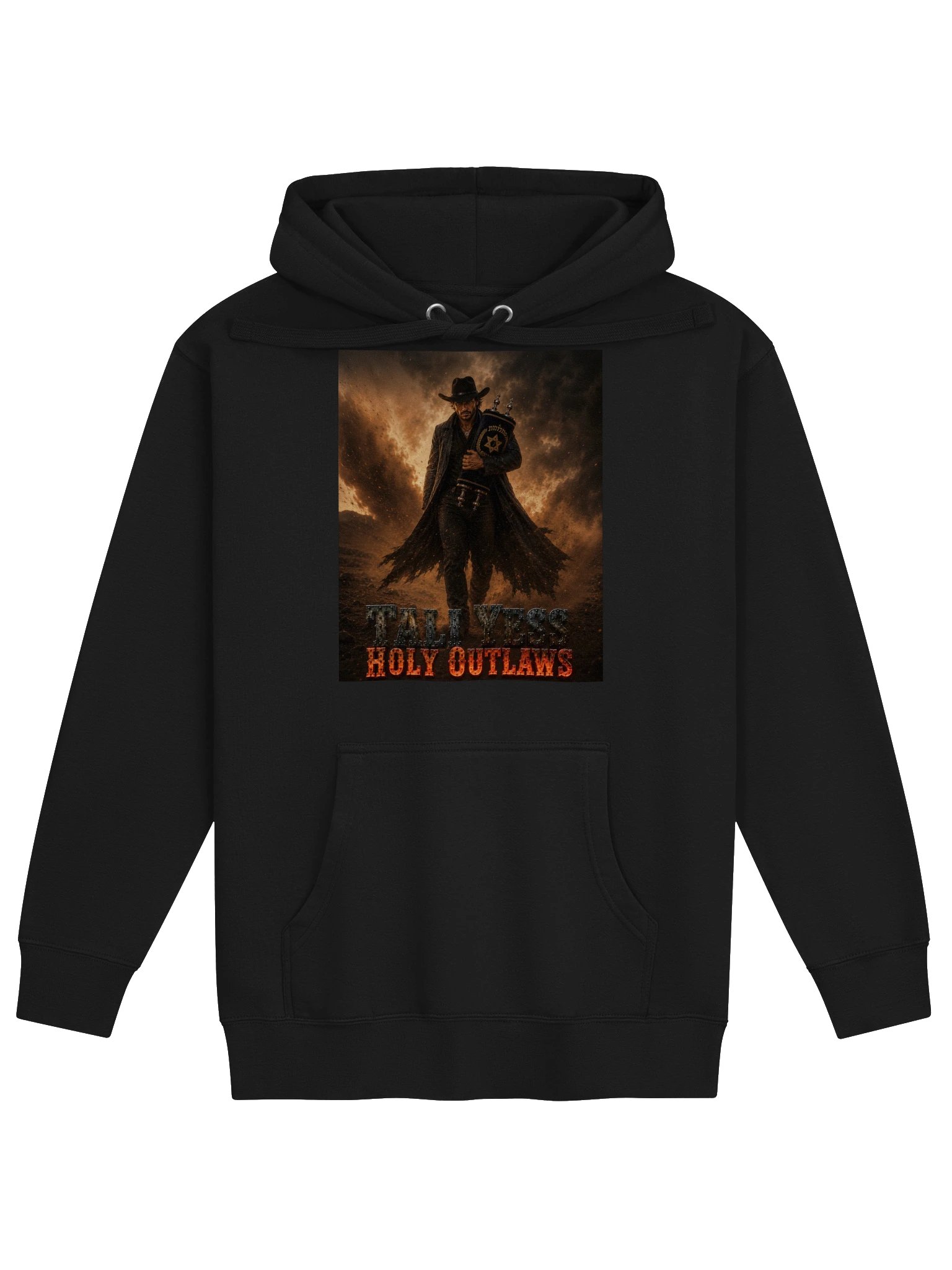 Tali Yess Holy Outlaws — Pose 7 Black Hoodie product image (1)