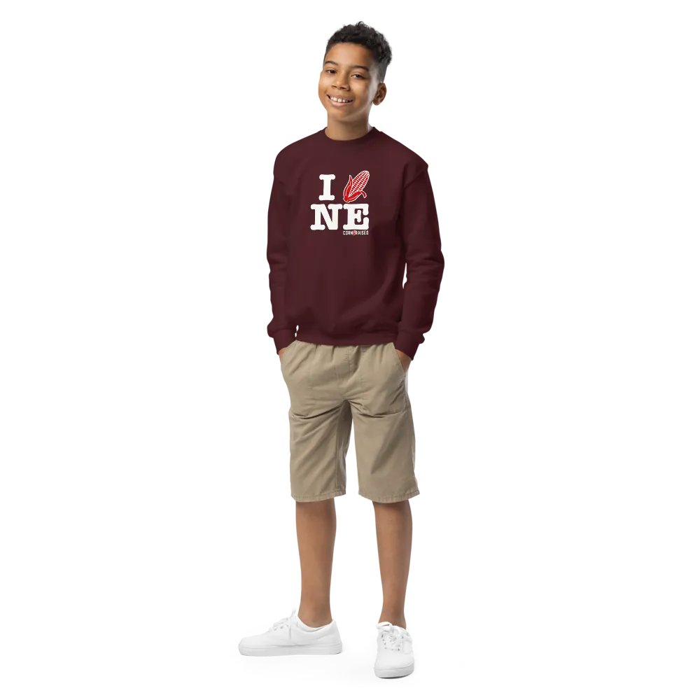 I CORN NE Youth Crew Neck Sweatshirt product image (3)