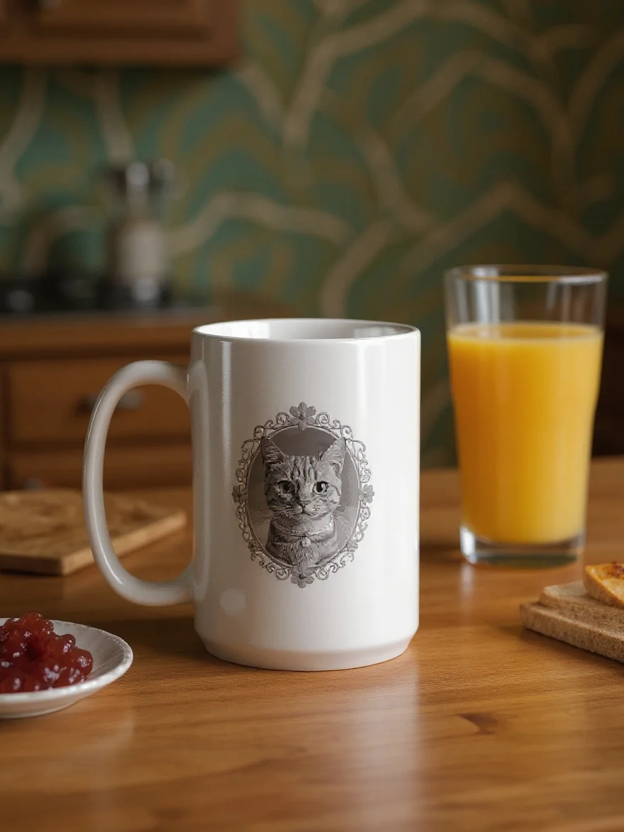 Floral Feline Elegance Mug product image (1)
