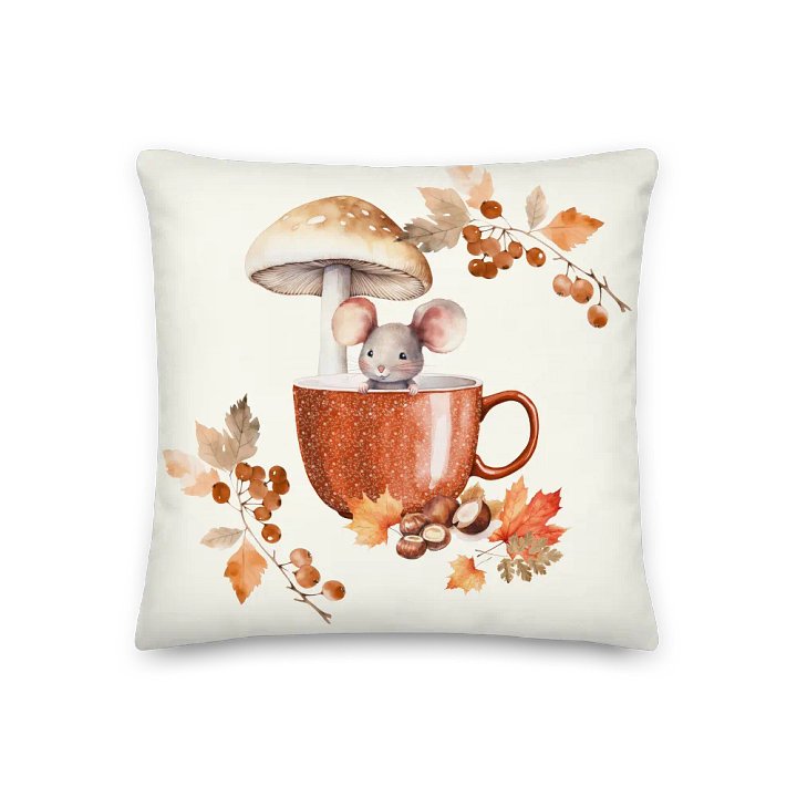 Cozy Autumn Mouse Premium Pillow product image (1)