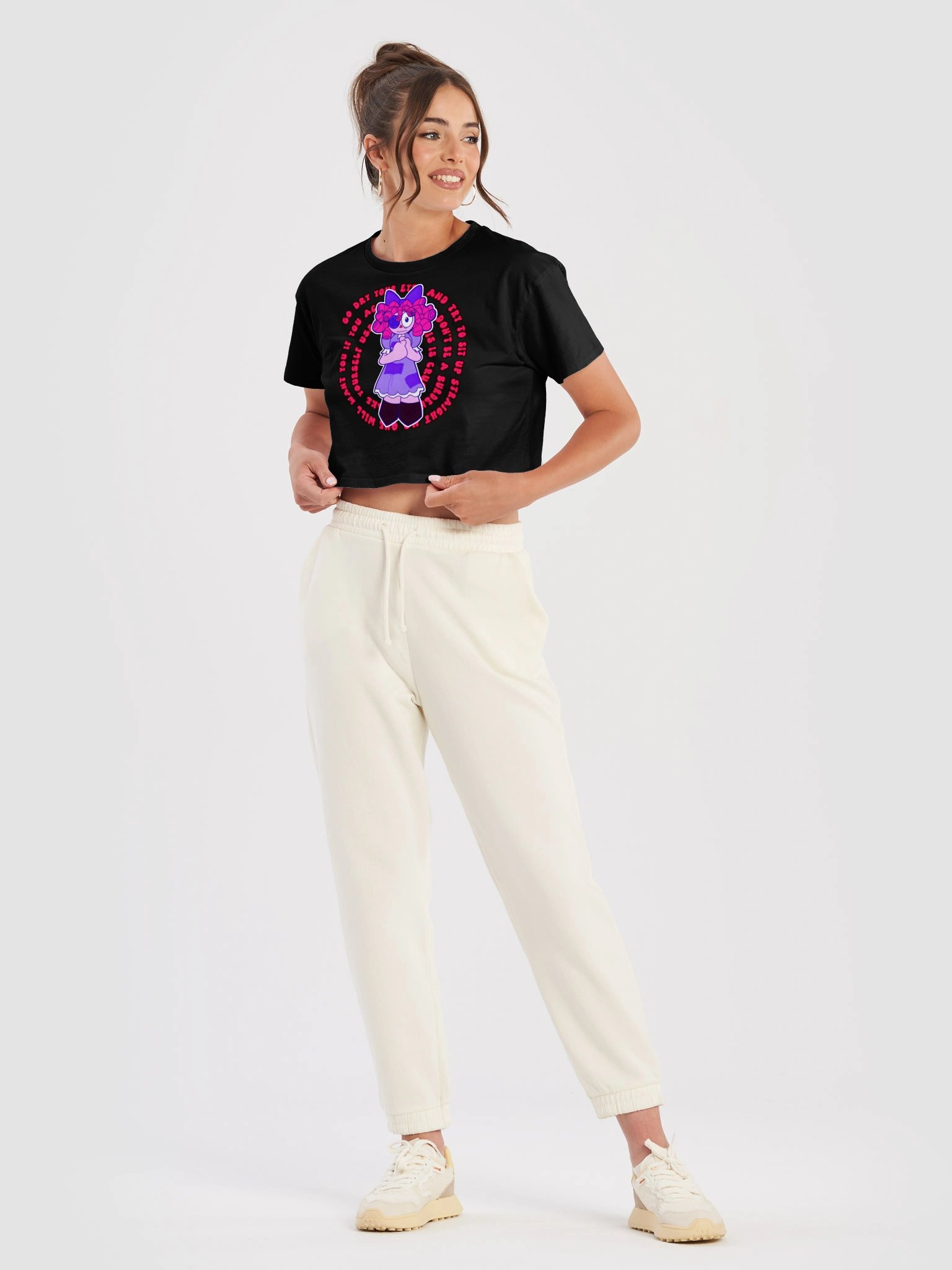 Mom Friend Crop Tee product image (3)