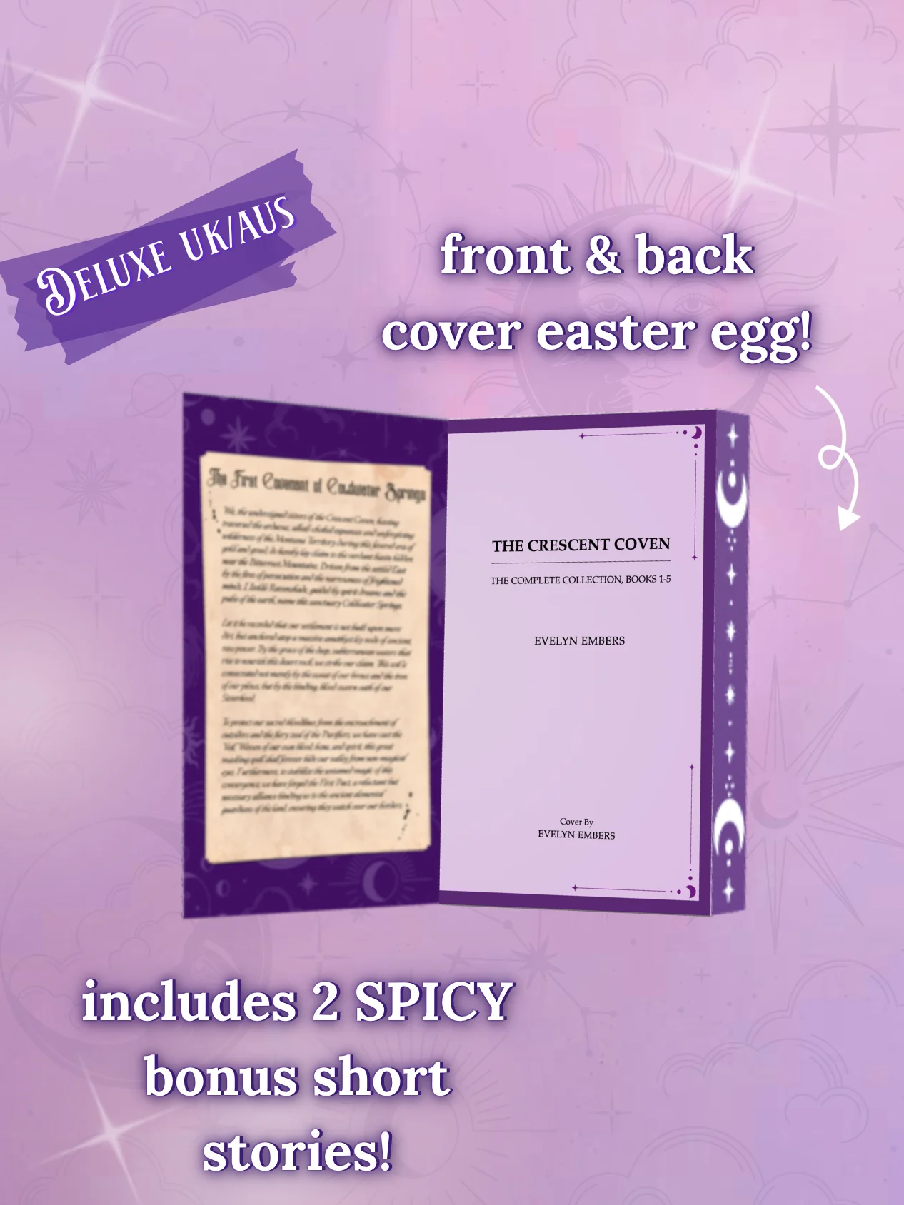 UK/AUS PREORDER Deluxe Signed "The Crescent Coven: The Complete Collection, Books 1-5" Paperback + Bookmark product image (3)