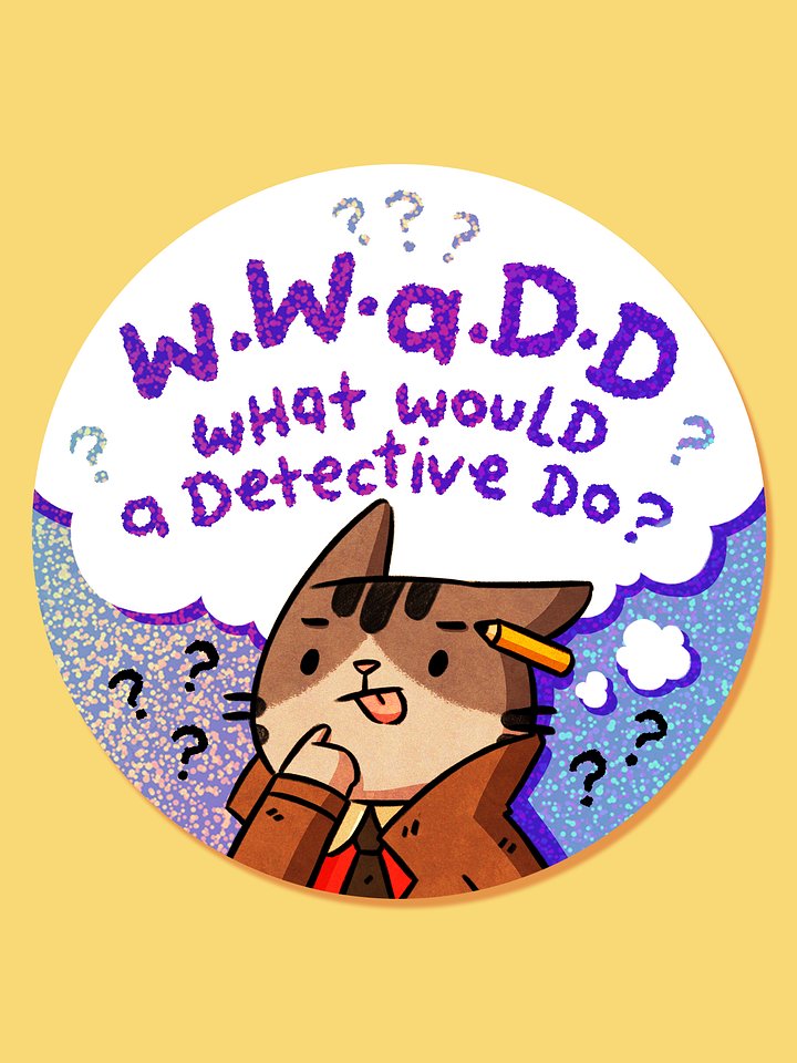 WWADD sticker (glitter) 🌟 NEW! 🌟 product image (1)
