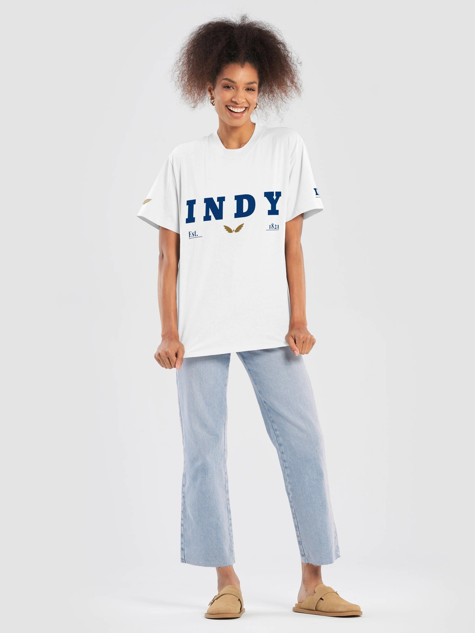 INDY · TEE · FADED WHITE product image (7)