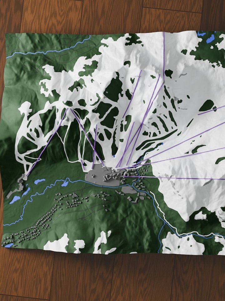 3D Ski Map - Palisades Tahoe product image (2)