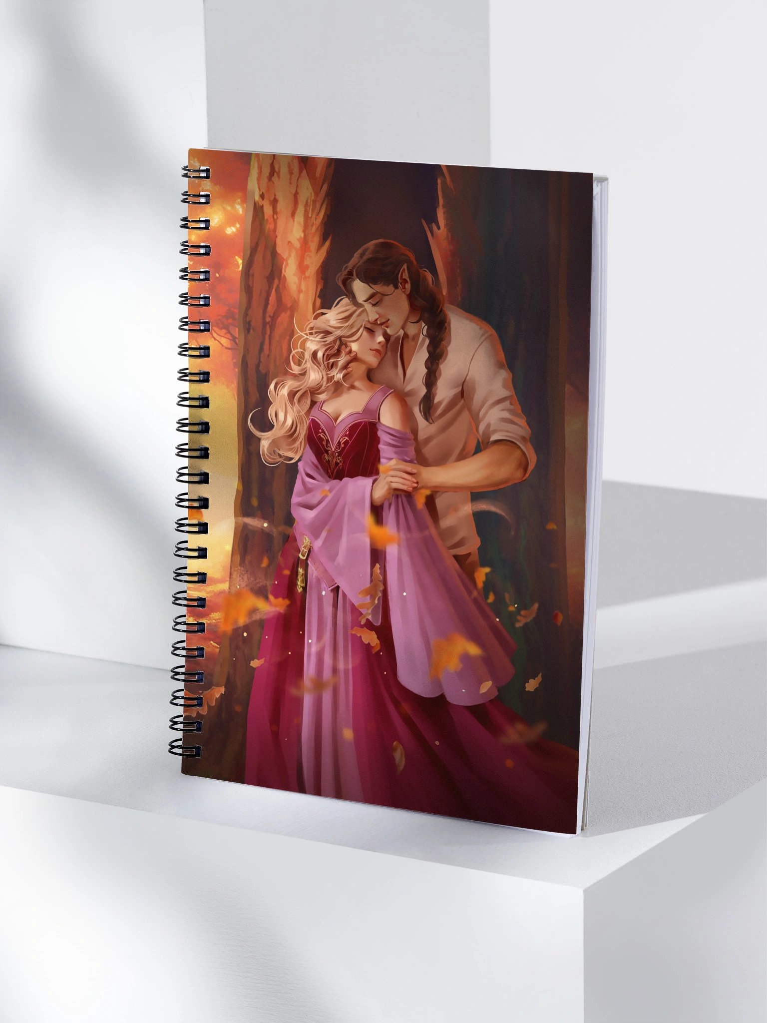 Elven Heartbound Spiral Notebook ~ Tharios & Viala product image (4)