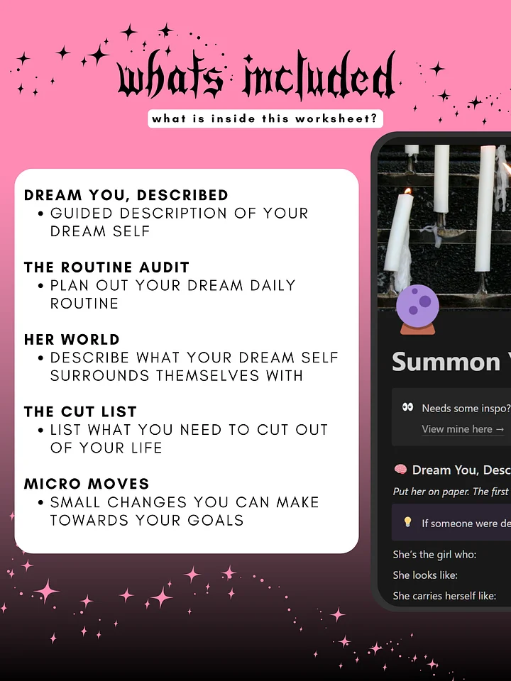 Dream Self Worksheet product image (2)