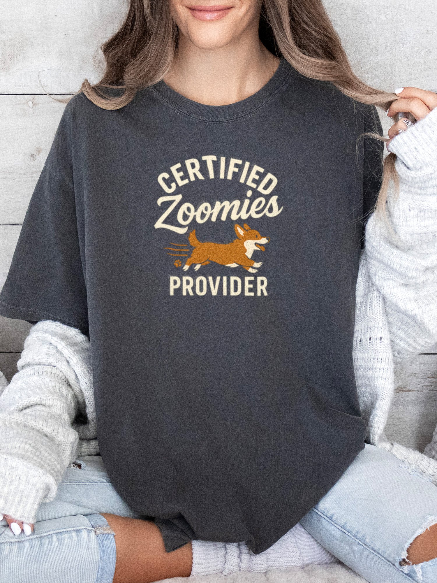 Certified Zoomies Provider (Corgi) Tee product image (11)