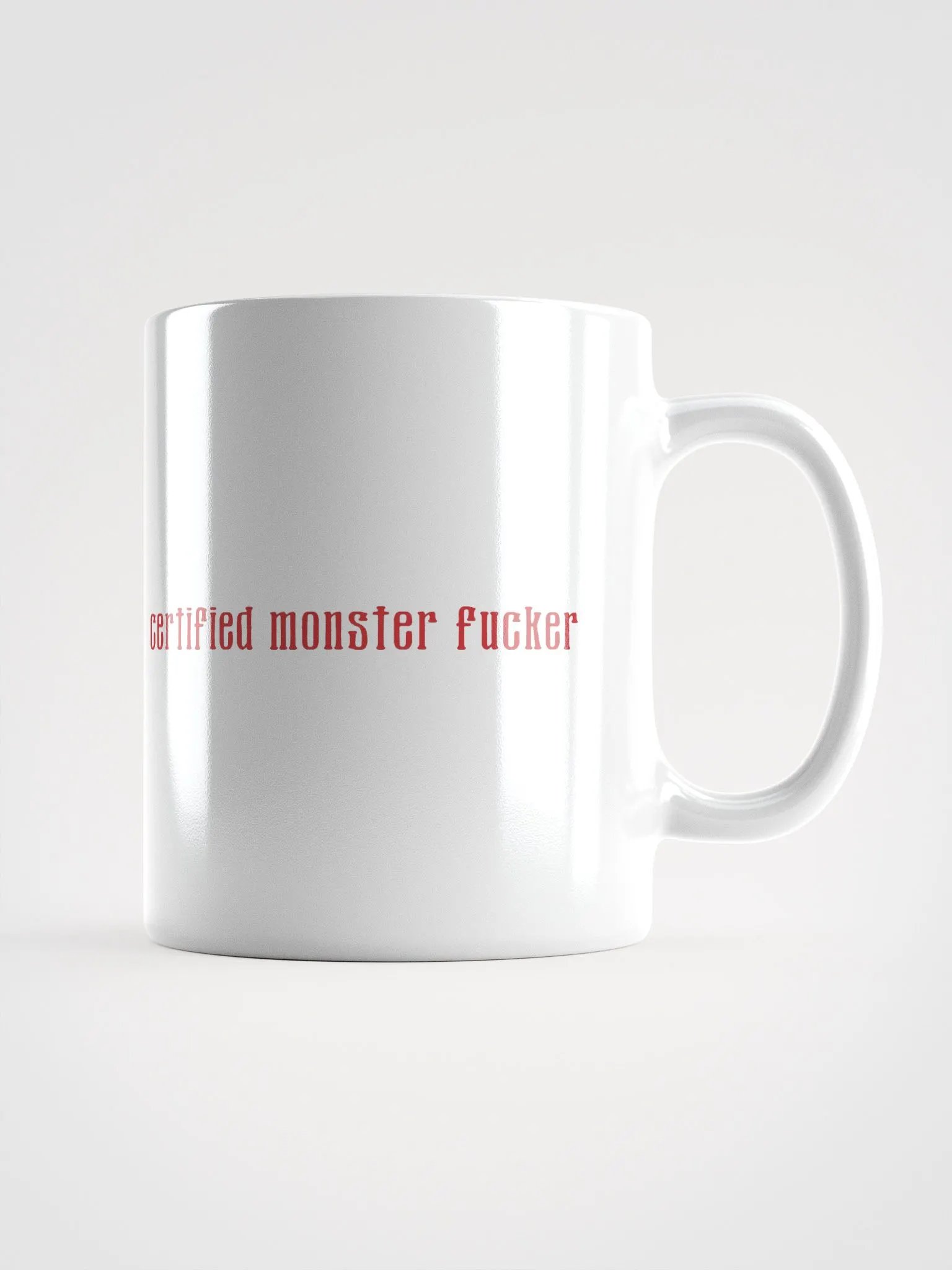 Certified Monster Fucker Mug - White product image (1)