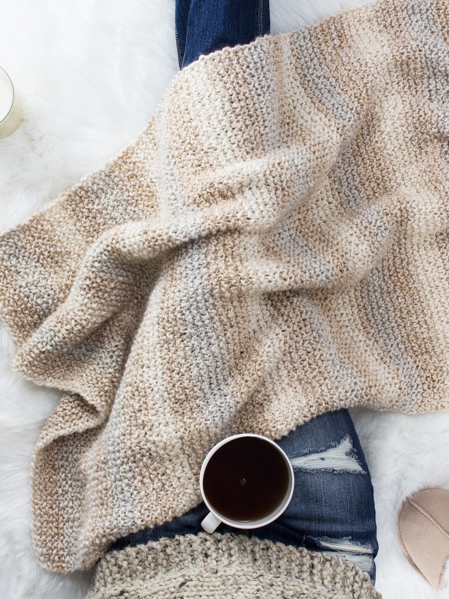 Relaxing Blanket Knitting Pattern - Warm & Cozy product image (1)
