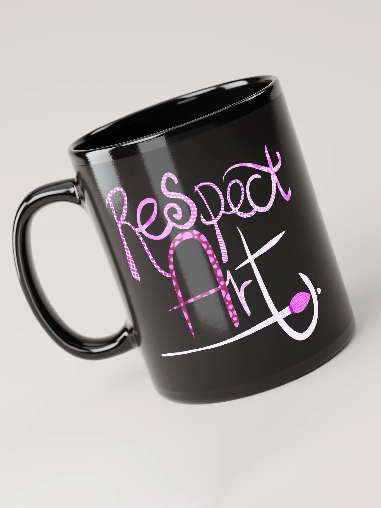 Respect Art Black Mug product image (6)