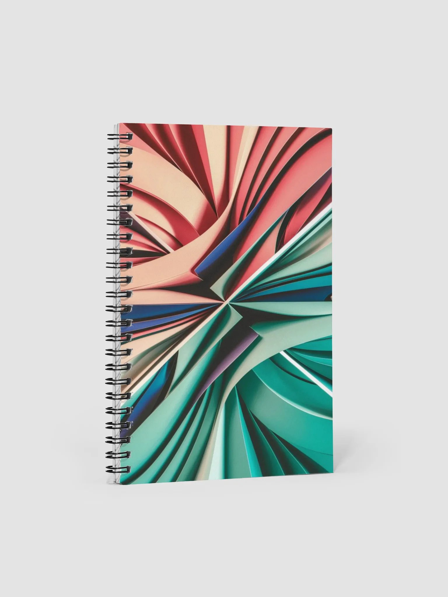 Vibrant Abstract Design Wire-Bound Dotted Page Notebook by TDS Music product image (1)