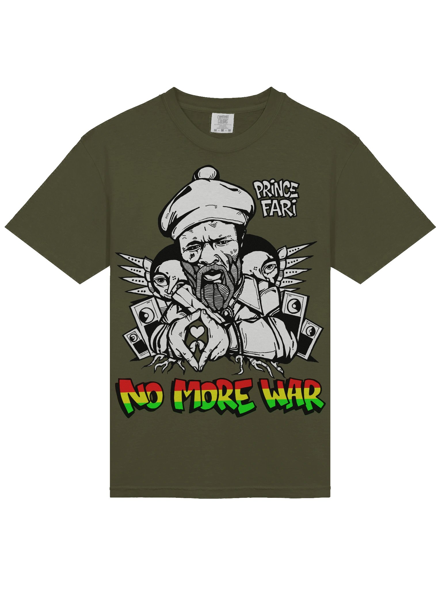 Prince Far I T-Shirt by RasTerms37 (Green / Red Gold Green / Premium) product image (2)