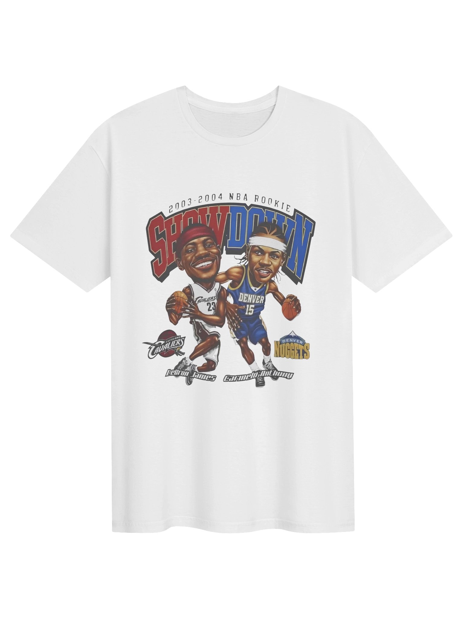 LeBron James Carmelo Anthony 2003-2004 Nba Rookie Showdown Shirt product image (1)