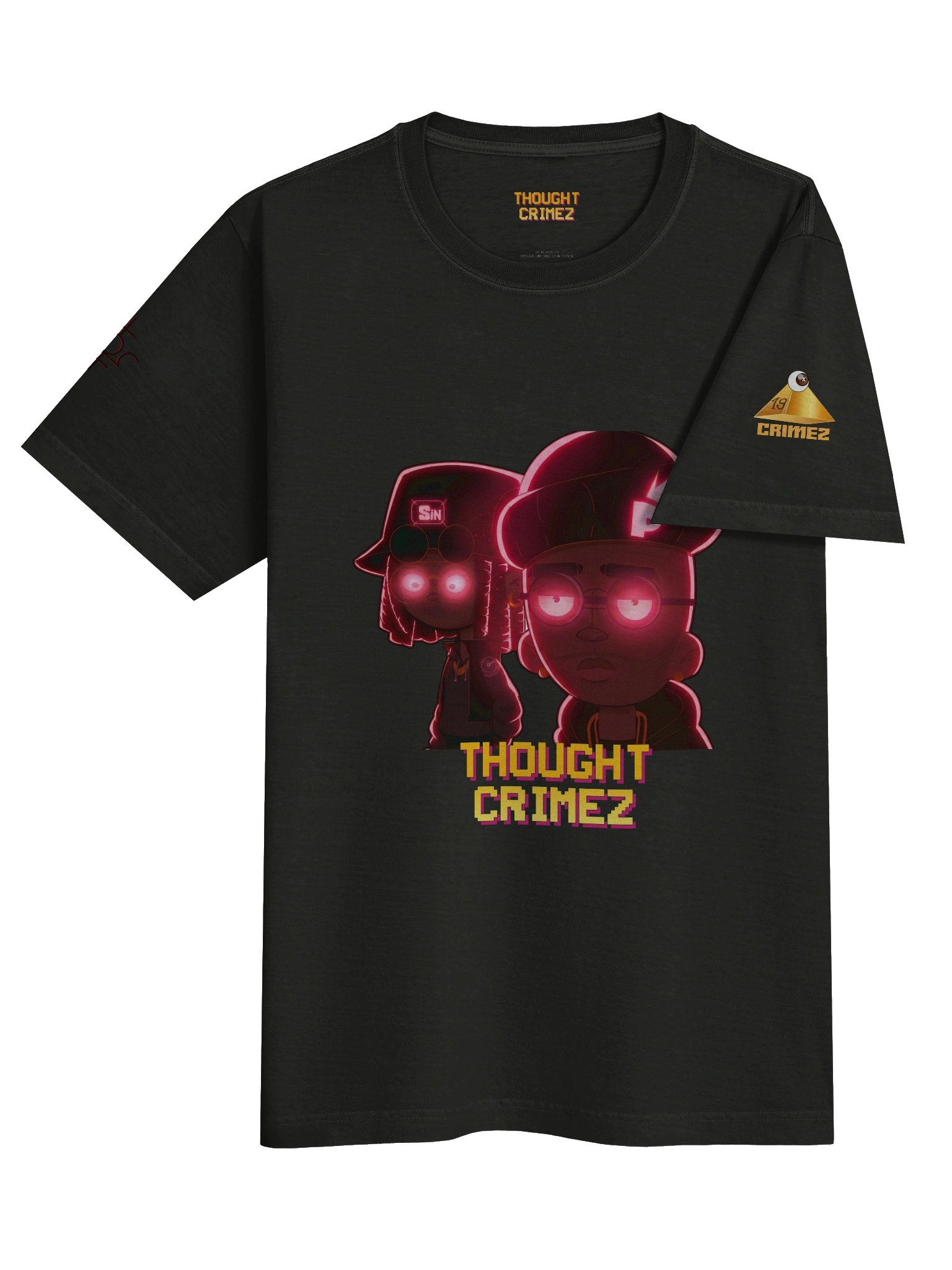 DARK THOUGHT CRIMEZ Neon Poster Tee product image (4)