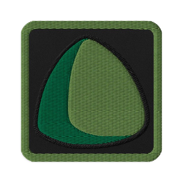 Green Triball Embroidered Patch product image (1)
