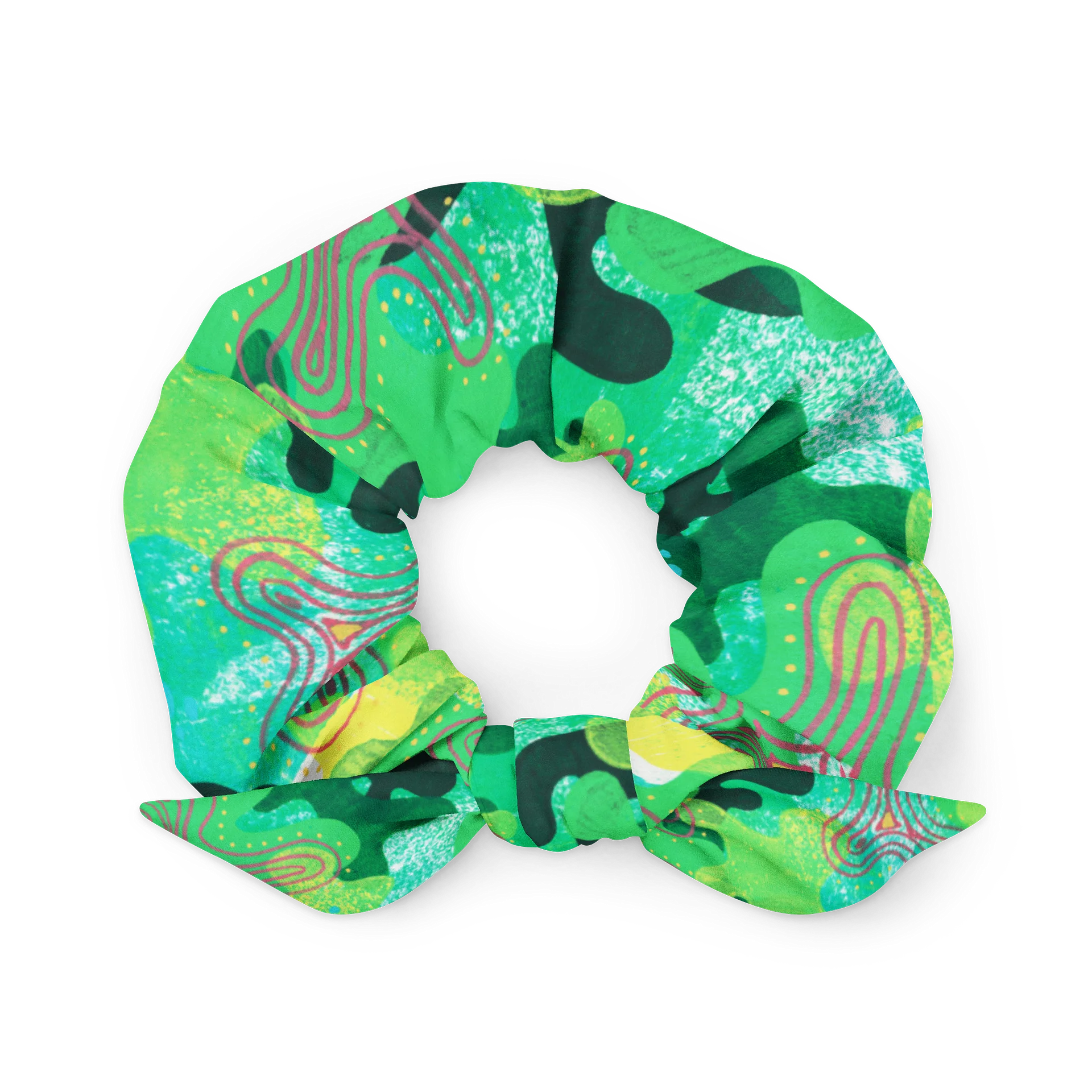 Green Smoothie Blobs Scrunchie product image (1)