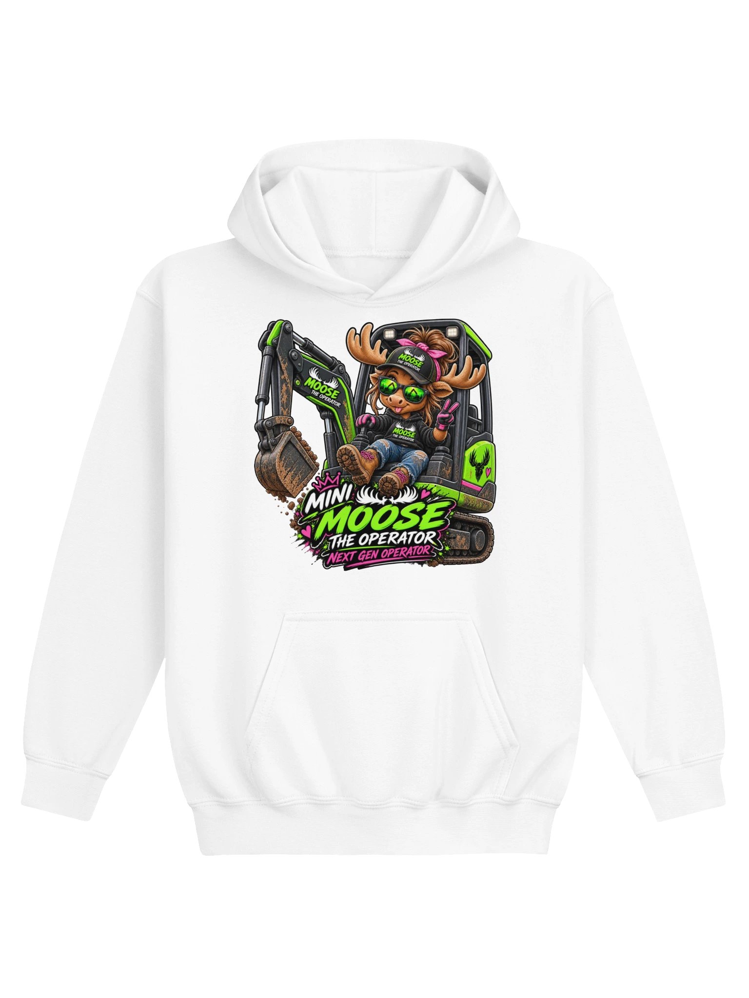 Mini Moose Girl Kids Hoodie product image (1)